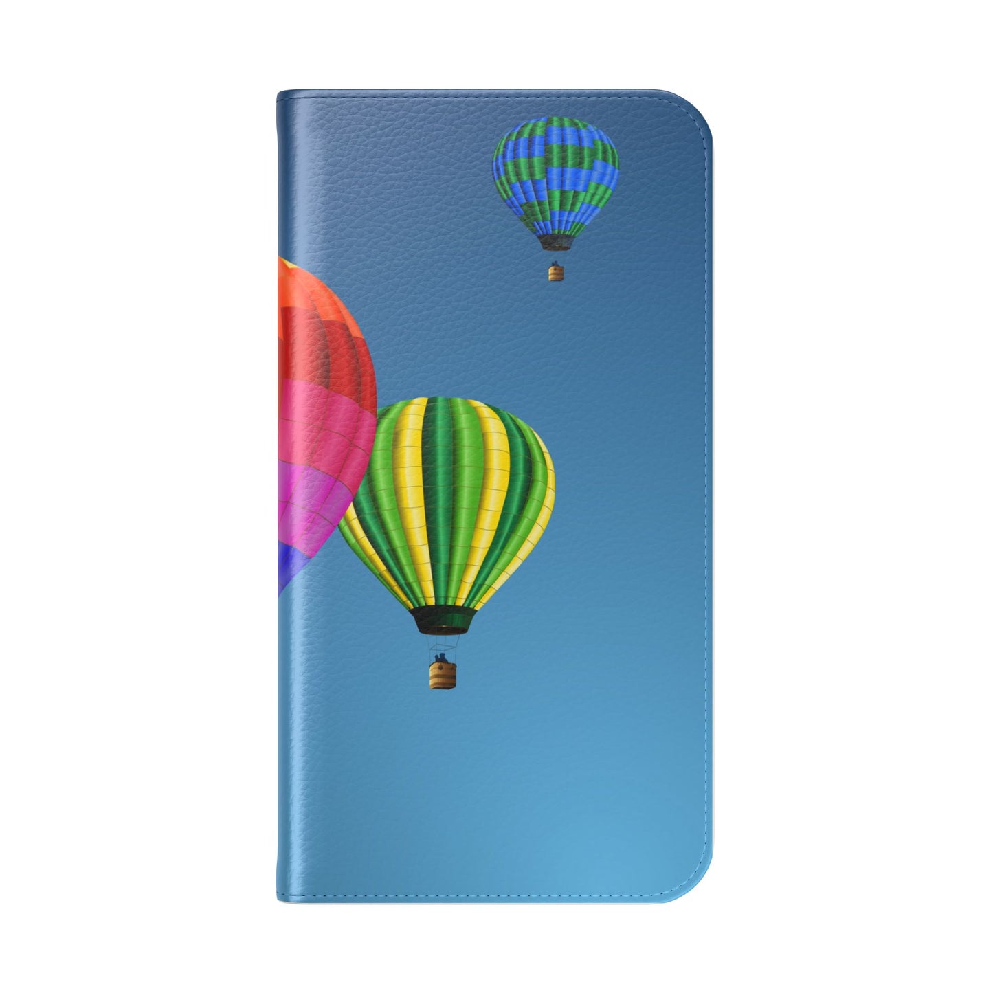 Hot Air Balloon Flip Phone Case – Colorful Travel Wallet Cover