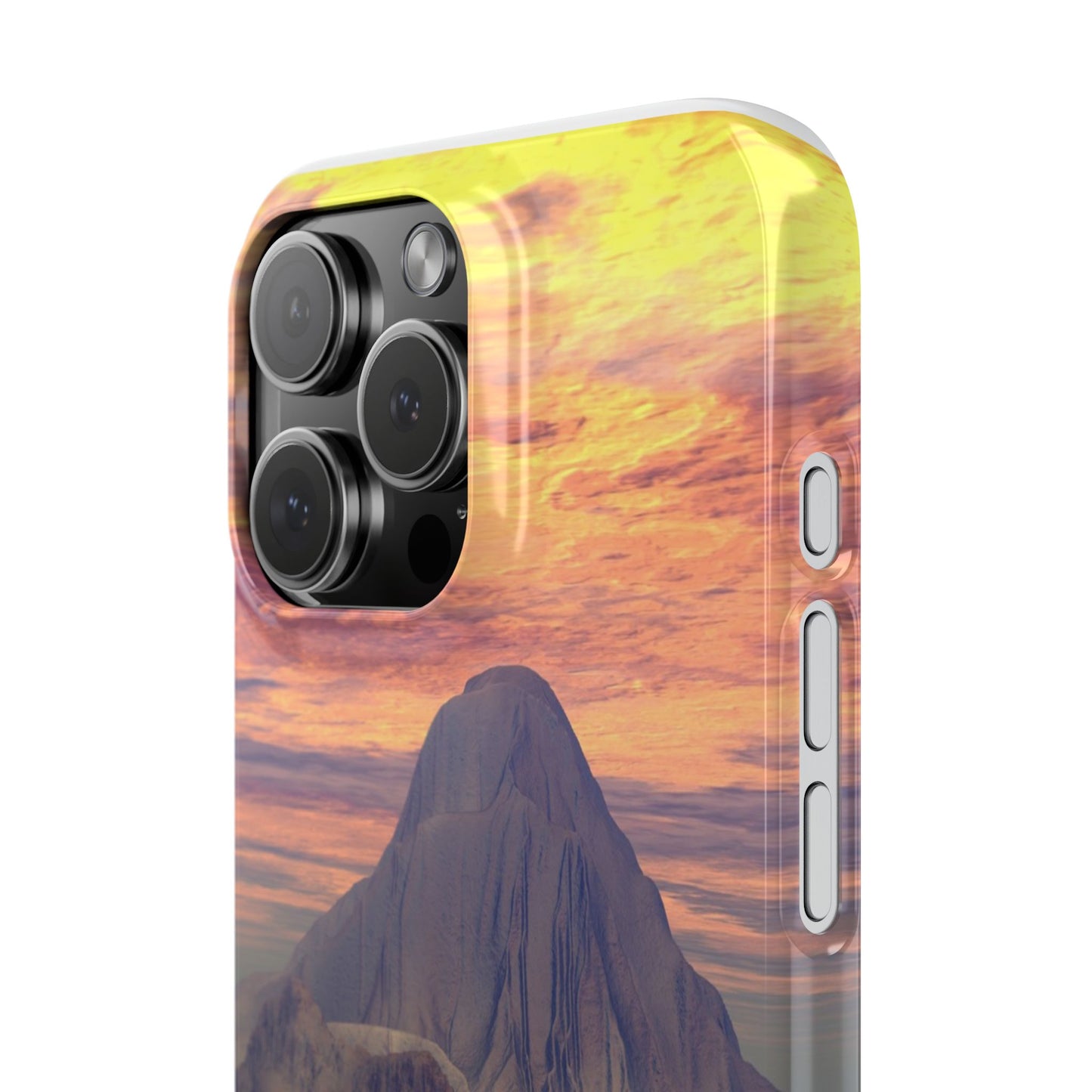 Sunset Island Slim Phone Case — Serene Ocean Landscape iPhone Cover