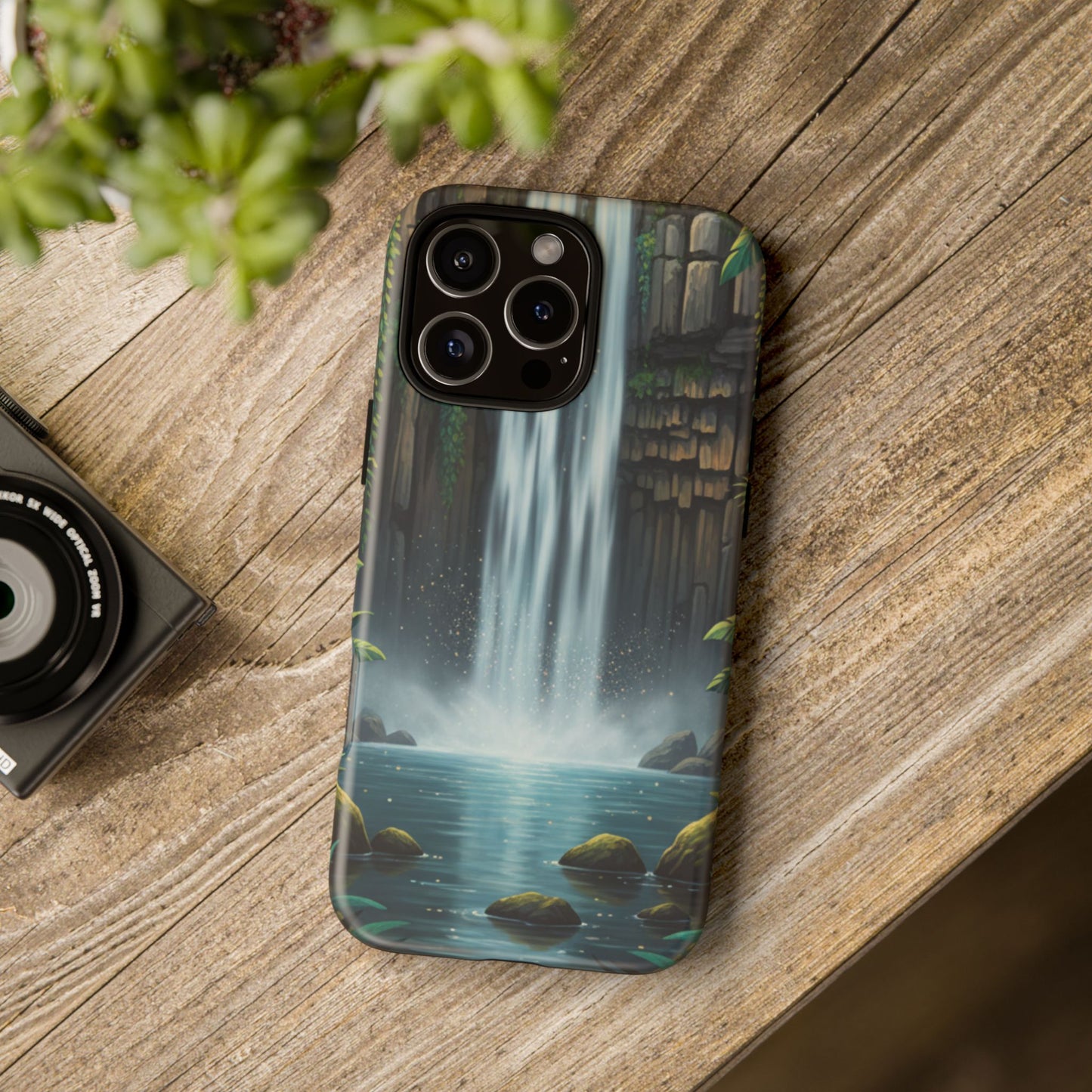 Phone Case — Serene Waterfall Nature Protective Tough Case