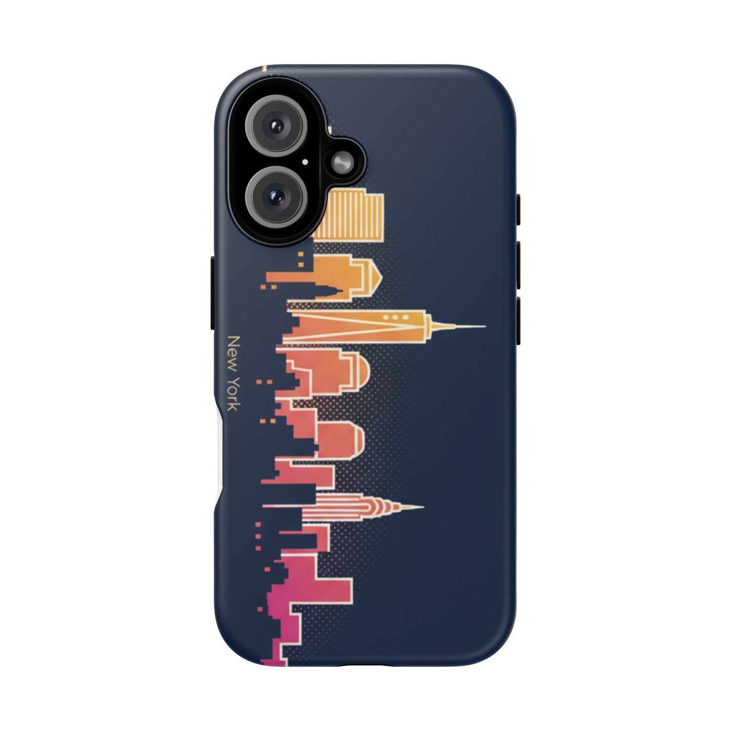 New York Skyline Tough Phone Case – Colorful Cityscape iPhone Cover