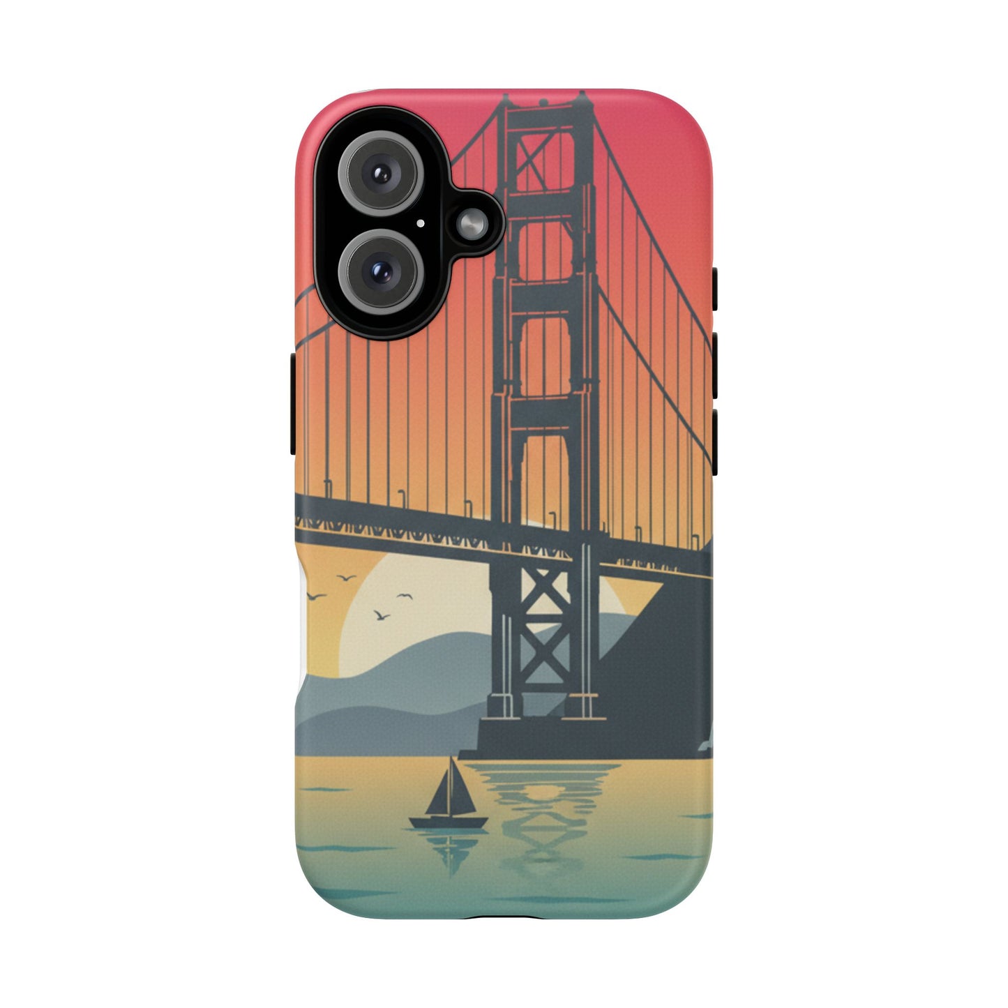 Golden Gate Sunset Phone Case — San Francisco Bridge Tough Case