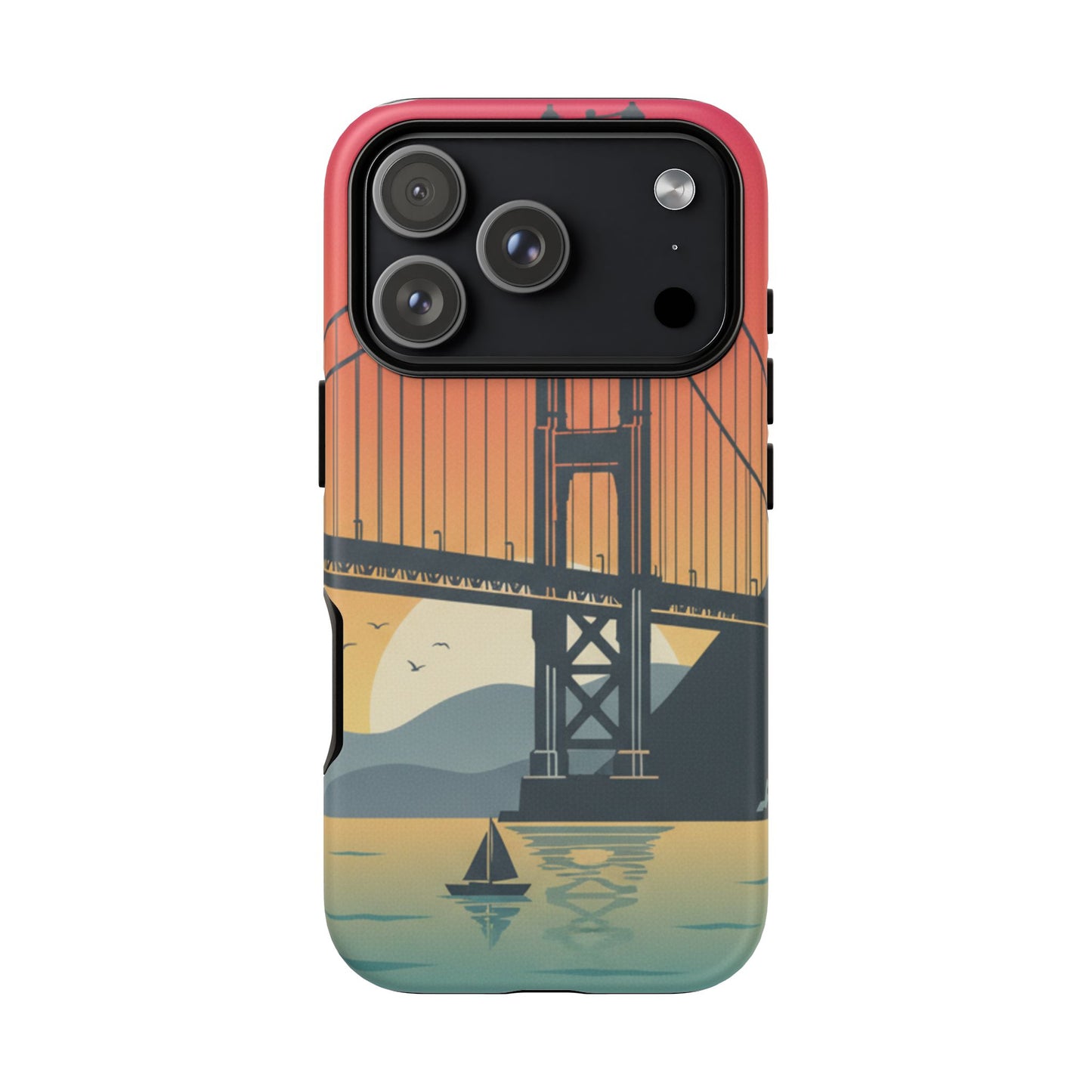 Golden Gate Sunset Phone Case — San Francisco Bridge Tough Case