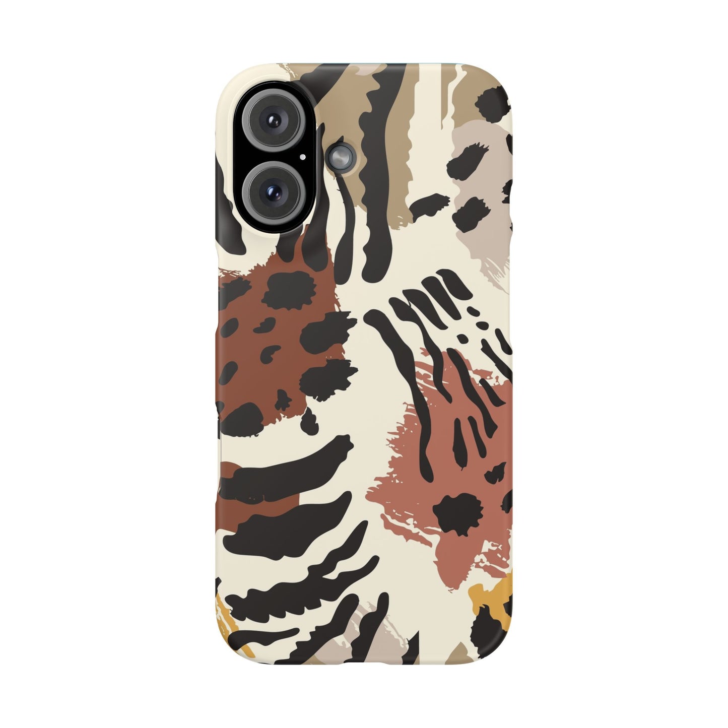 Leopard Print Snap Phone Case — Trendy Animal Safari Design