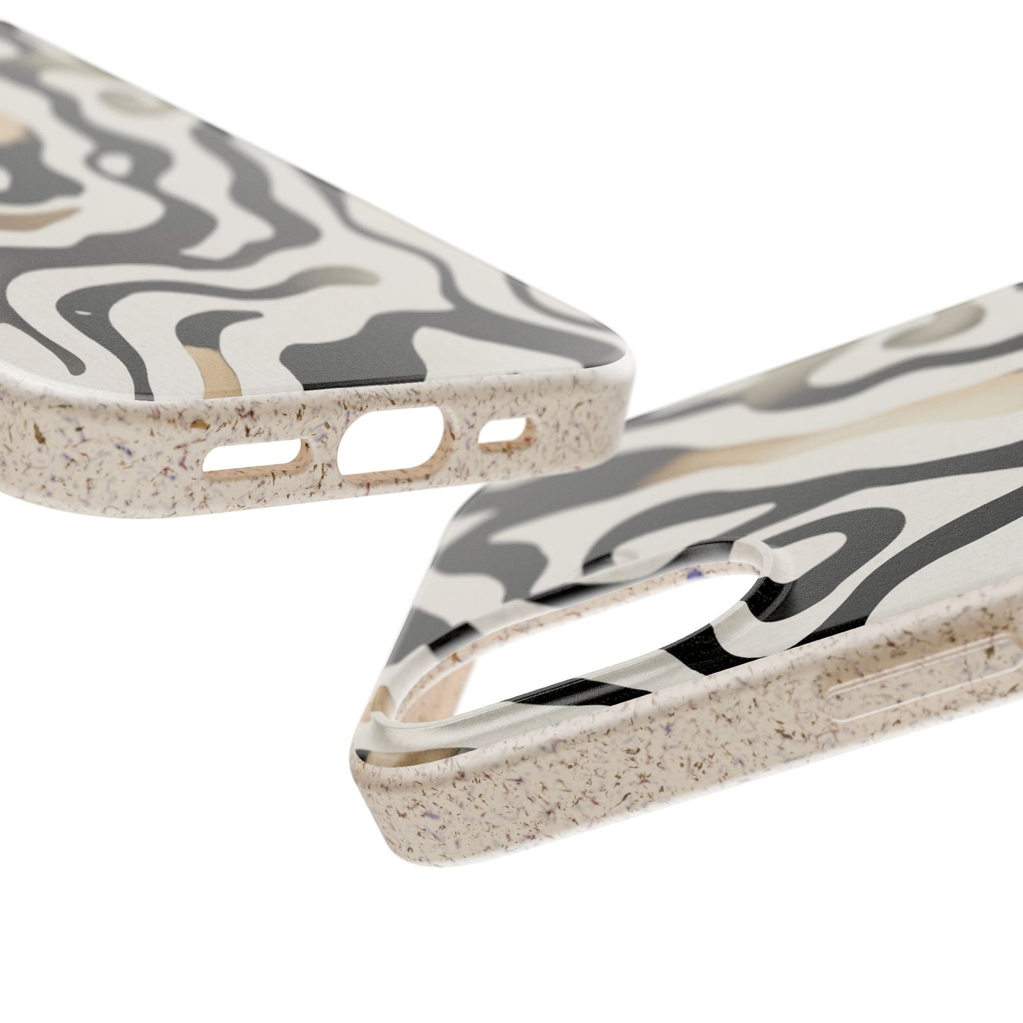 Eco Zebra Print Phone Case — Biodegradable Protective Cover
