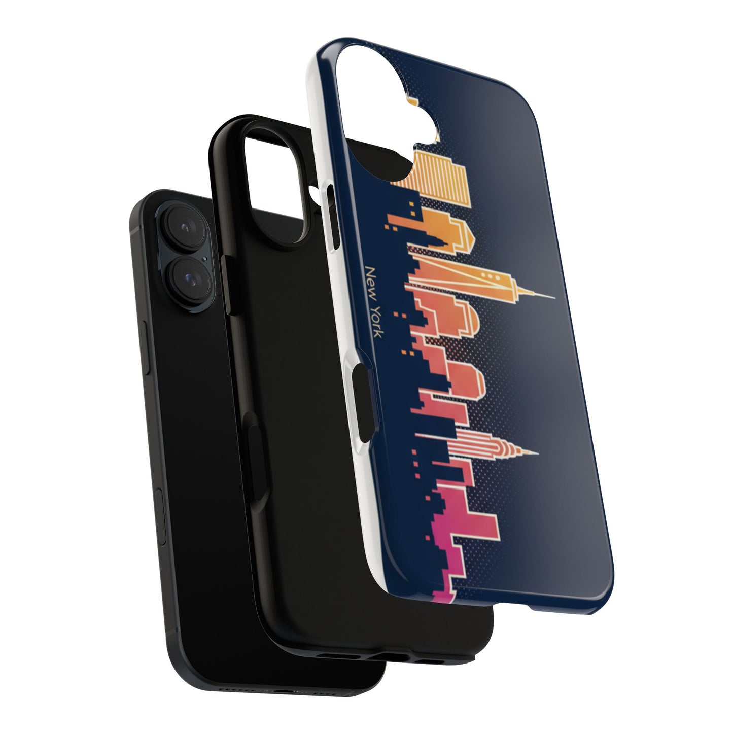 New York Skyline Tough Phone Case – Colorful Cityscape iPhone Cover