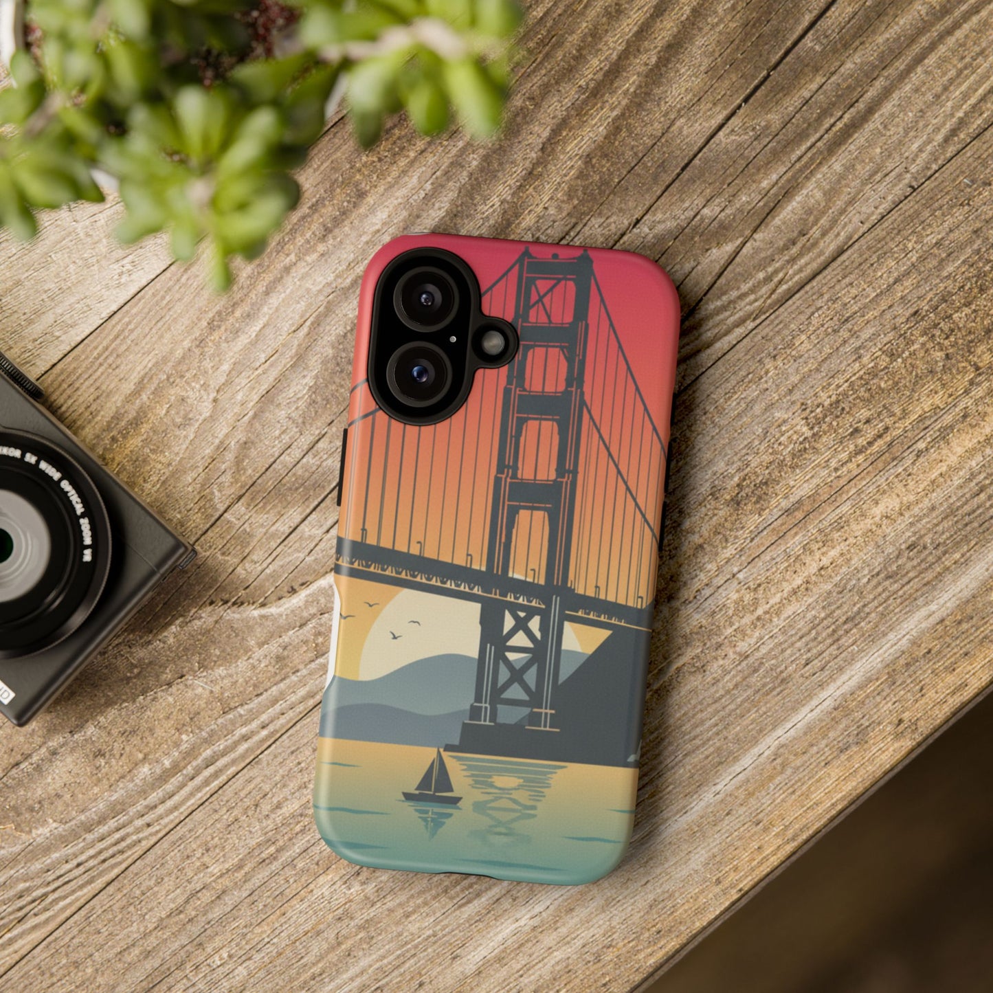 Golden Gate Sunset Phone Case — San Francisco Bridge Tough Case