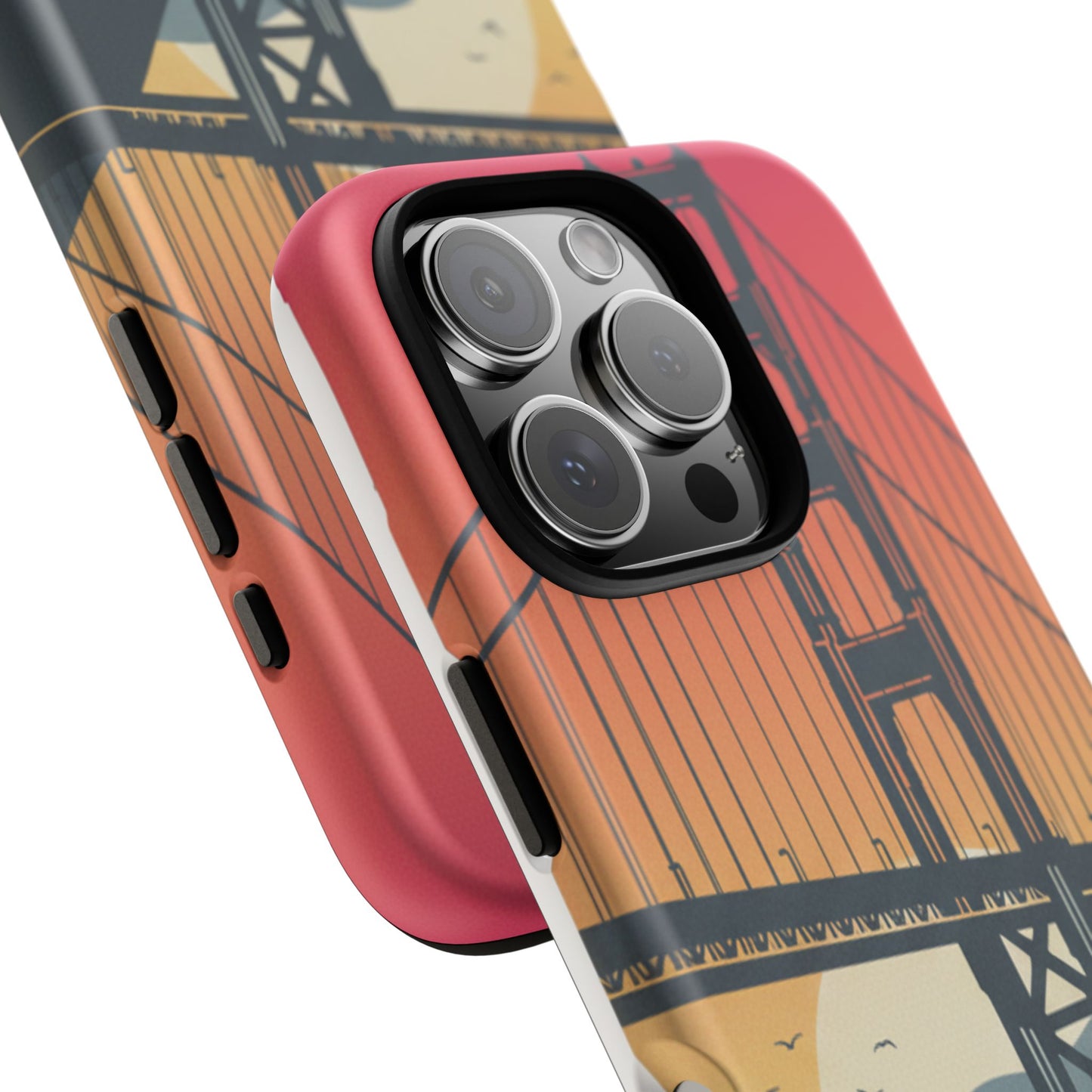 Golden Gate Sunset Phone Case — San Francisco Bridge Tough Case