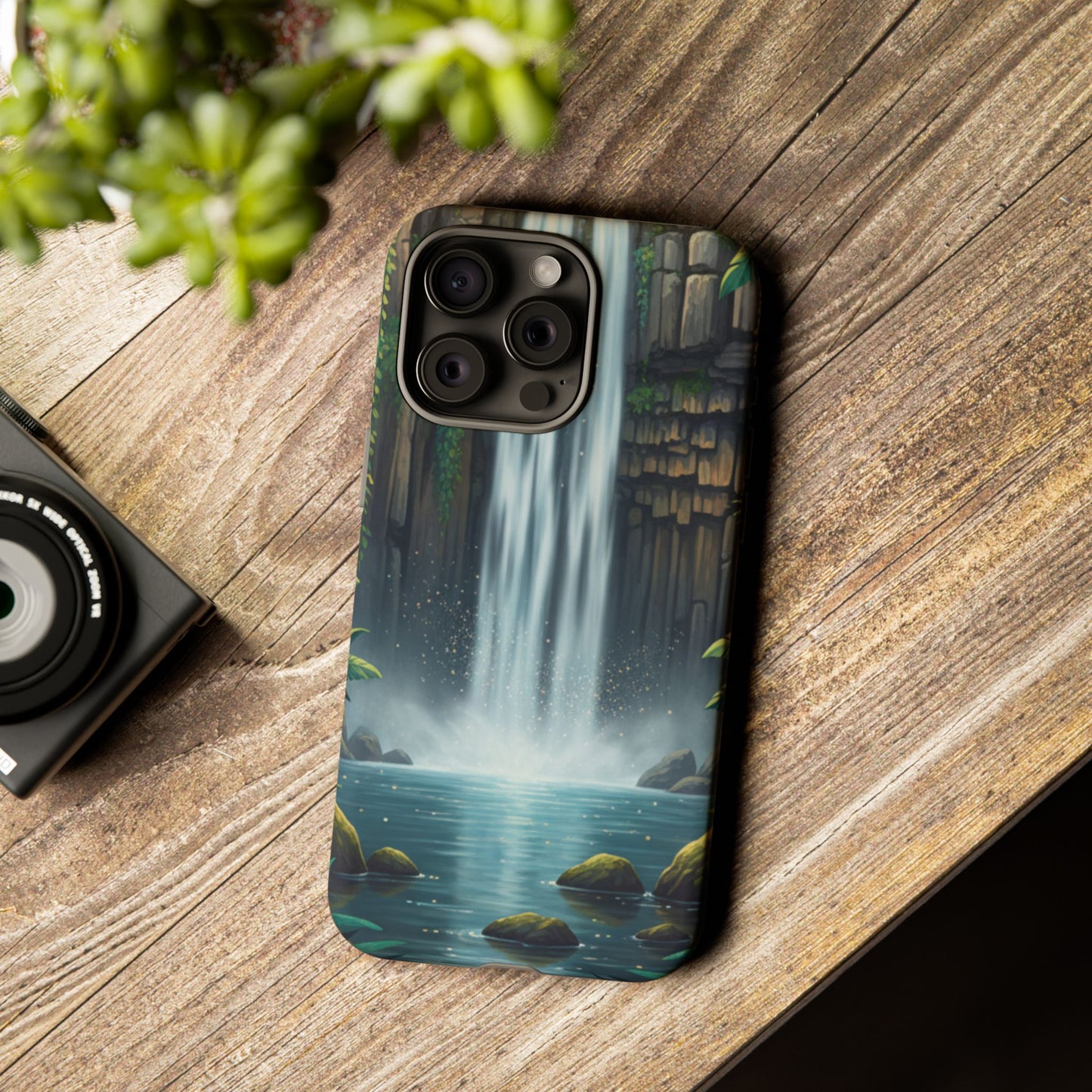 Phone Case — Serene Waterfall Nature Protective Tough Case