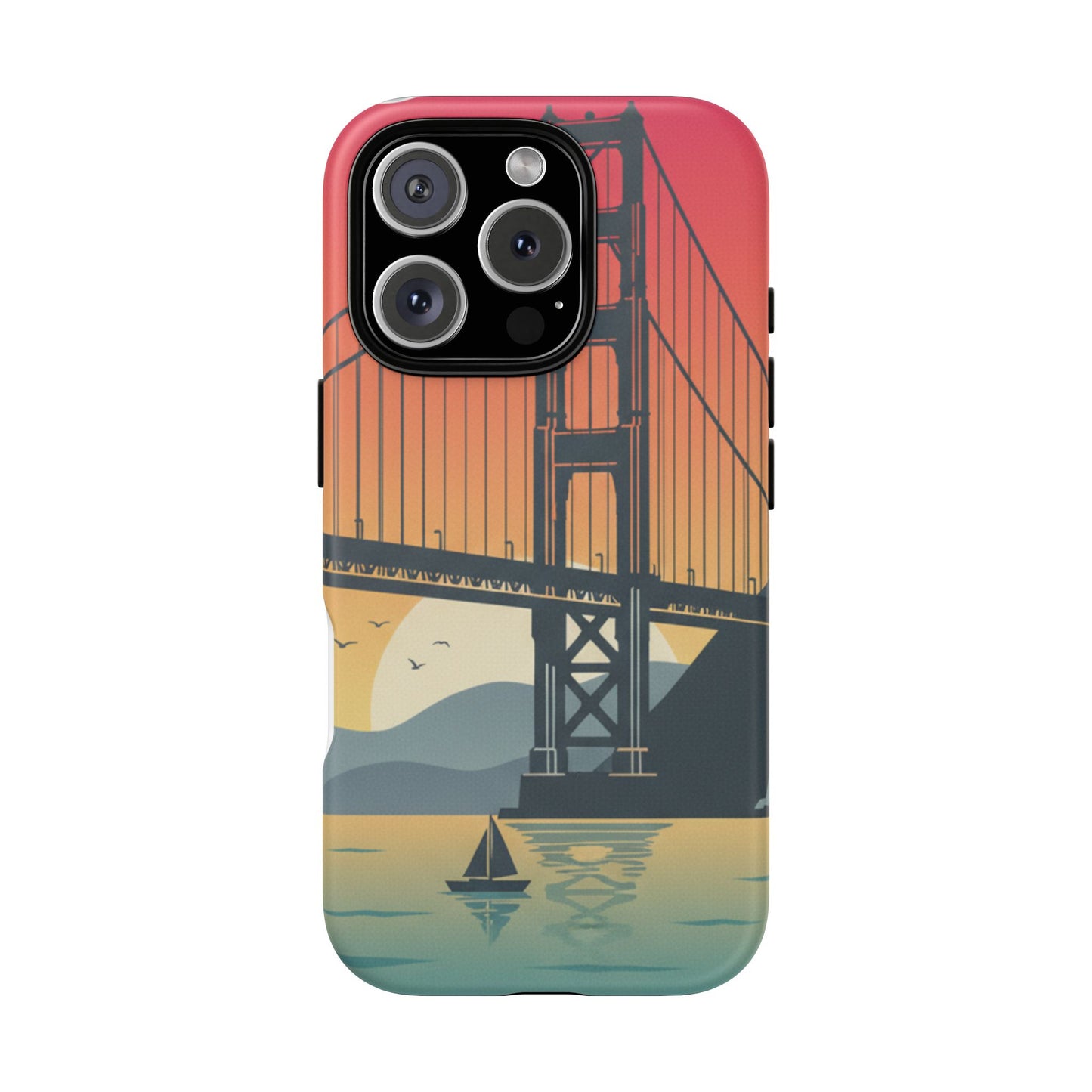 Golden Gate Sunset Phone Case — San Francisco Bridge Tough Case