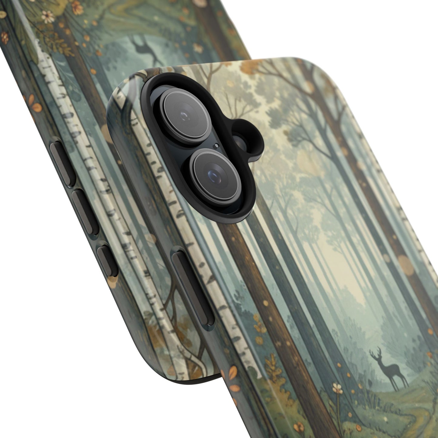 Forest Path Deer Tough Phone Case — Woodland Nature iPhone Cover