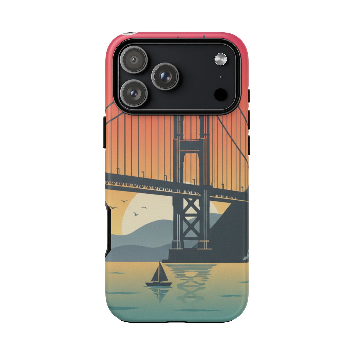 Golden Gate Sunset Phone Case — San Francisco Bridge Tough Case