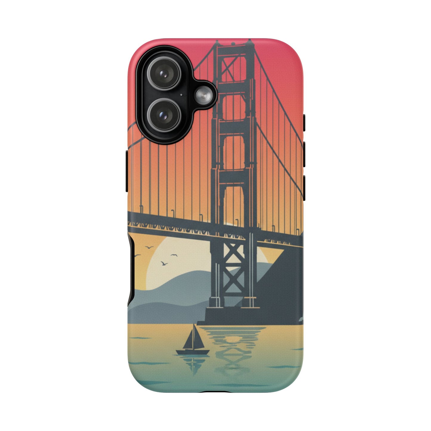 Golden Gate Sunset Phone Case — San Francisco Bridge Tough Case