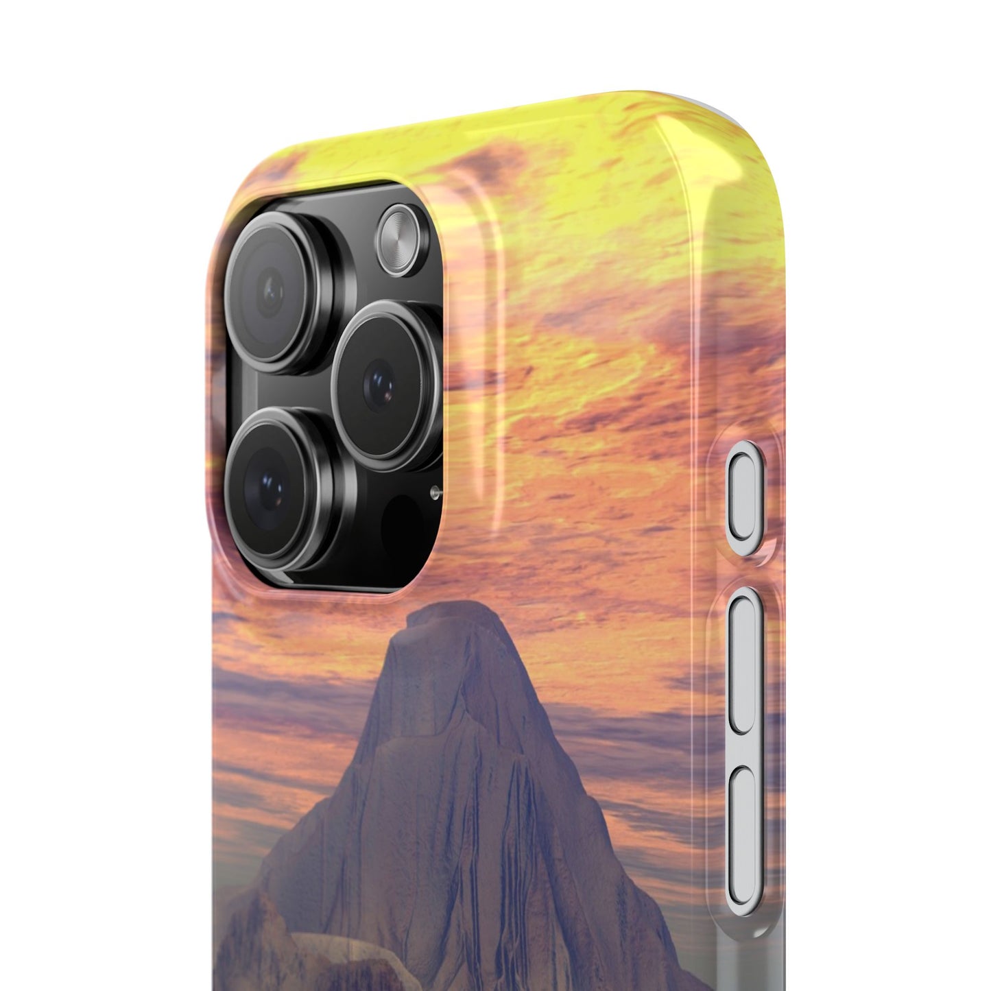 Sunset Island Slim Phone Case — Serene Ocean Landscape iPhone Cover