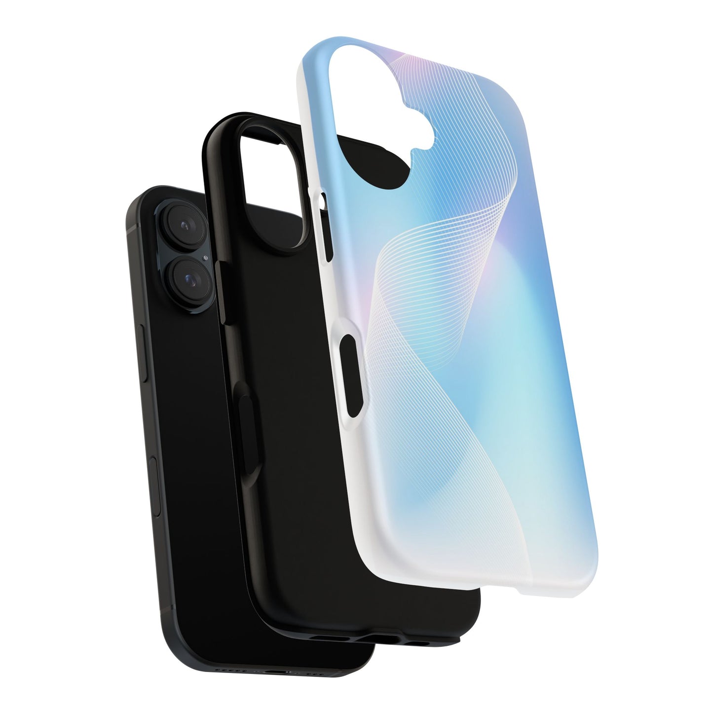 Holographic Blue Wave Tough Phone Case