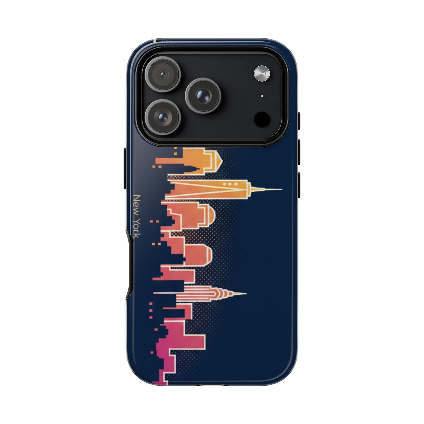 New York Skyline Tough Phone Case – Colorful Cityscape iPhone Cover