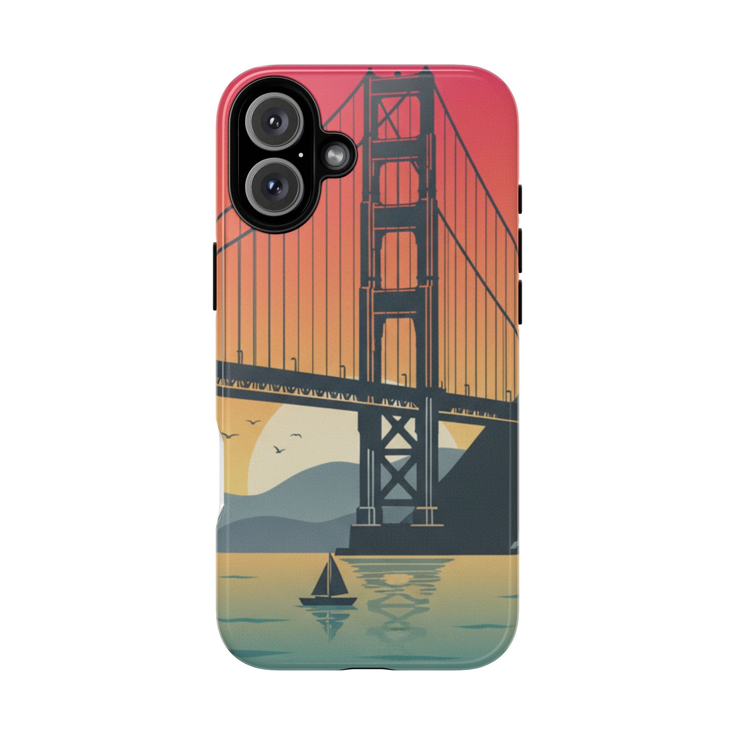 Golden Gate Sunset Phone Case — San Francisco Bridge Tough Case