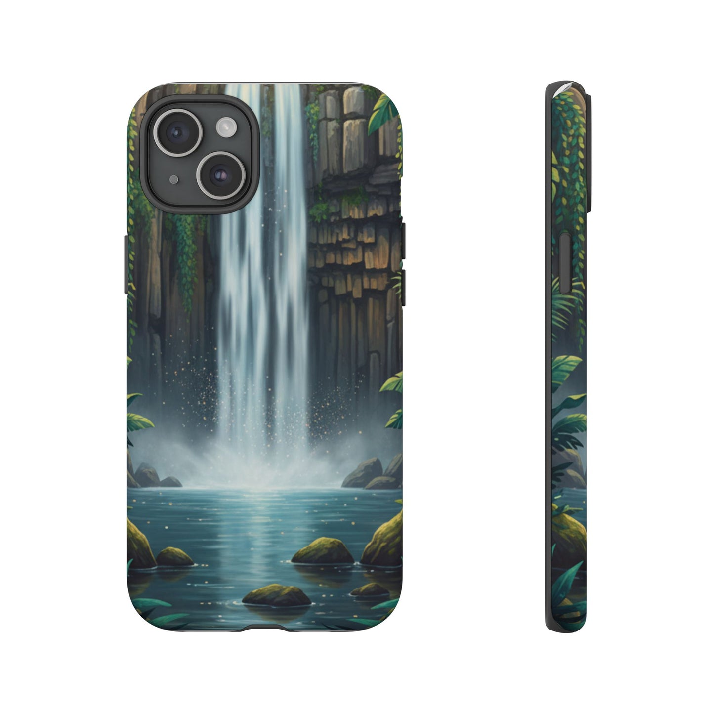 Phone Case — Serene Waterfall Nature Protective Tough Case