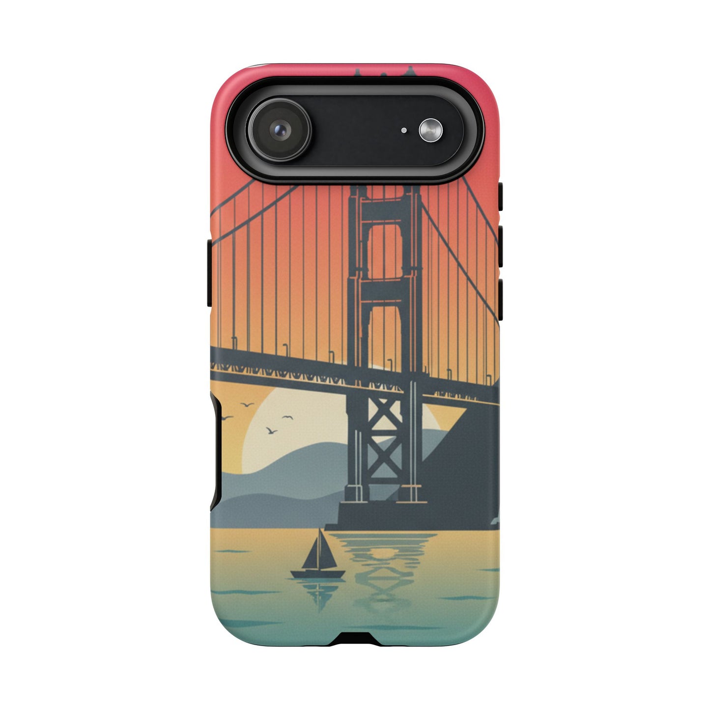 Golden Gate Sunset Phone Case — San Francisco Bridge Tough Case