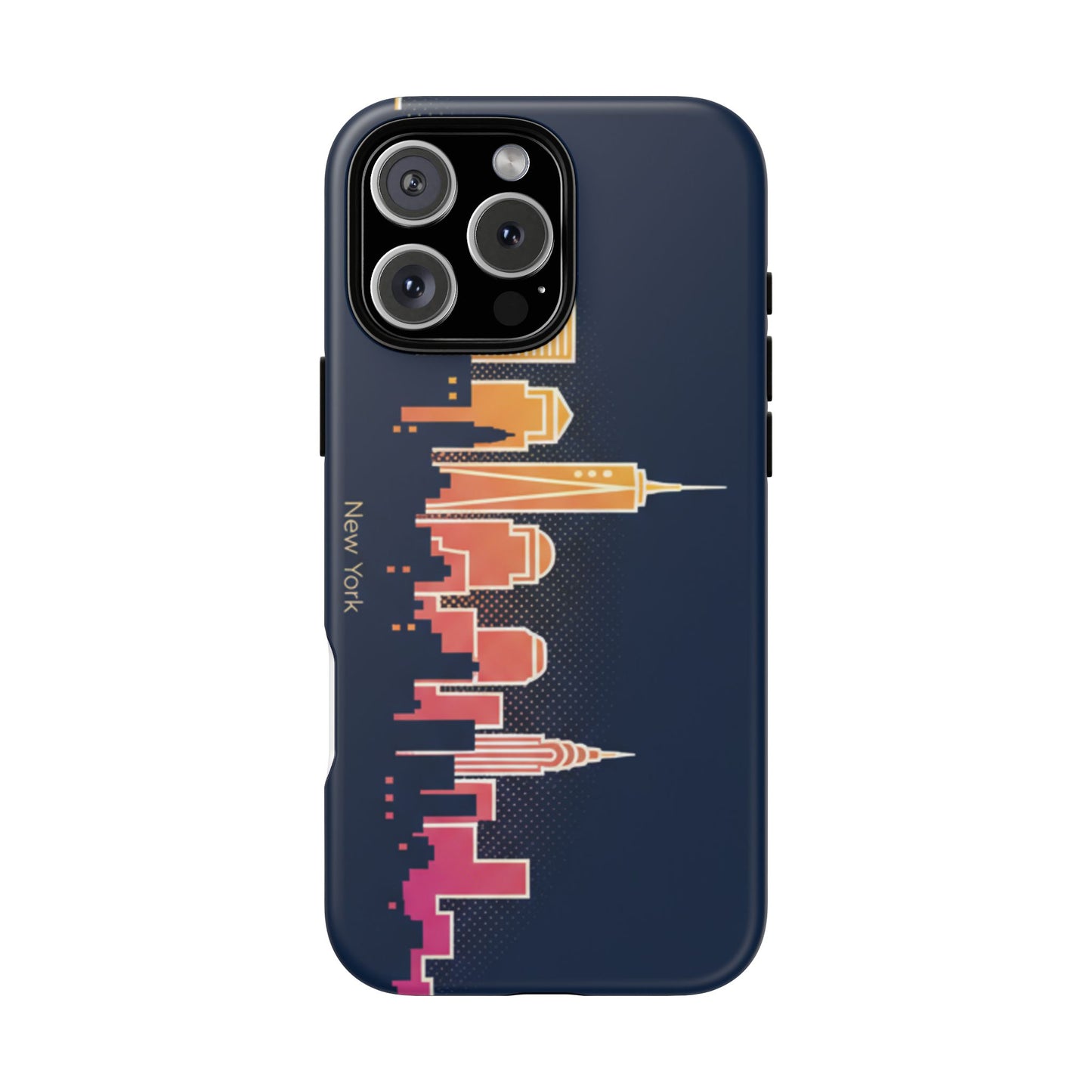 New York Skyline Tough Phone Case – Colorful Cityscape iPhone Cover