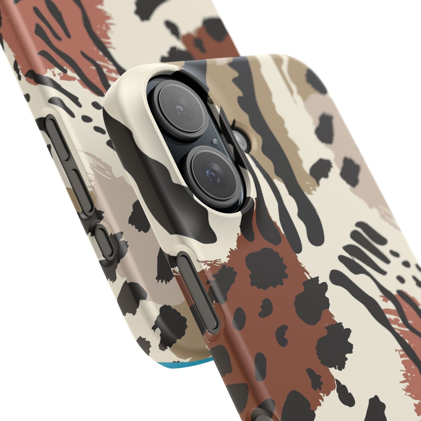 Leopard Print Snap Phone Case — Trendy Animal Safari Design