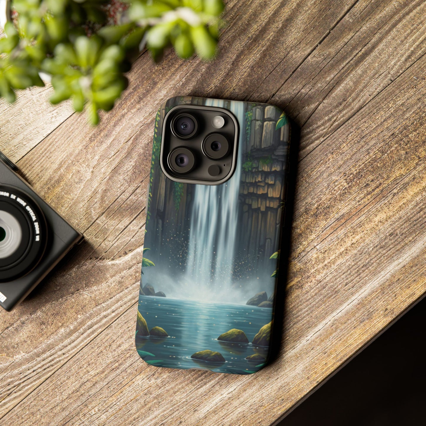 Phone Case — Serene Waterfall Nature Protective Tough Case