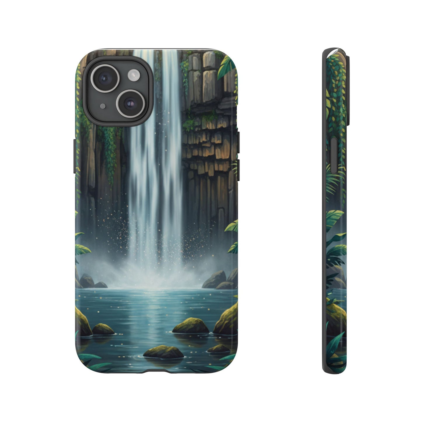 Phone Case — Serene Waterfall Nature Protective Tough Case