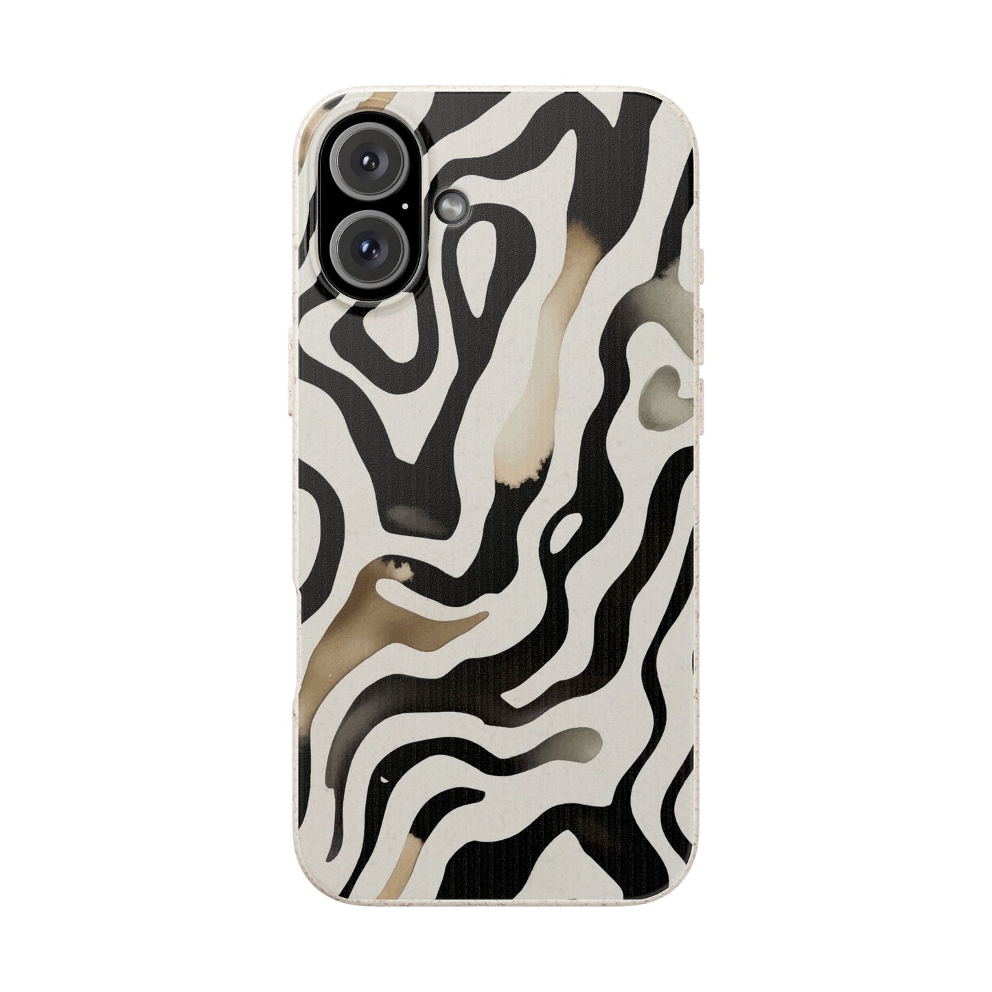 Eco Zebra Print Phone Case — Biodegradable Protective Cover