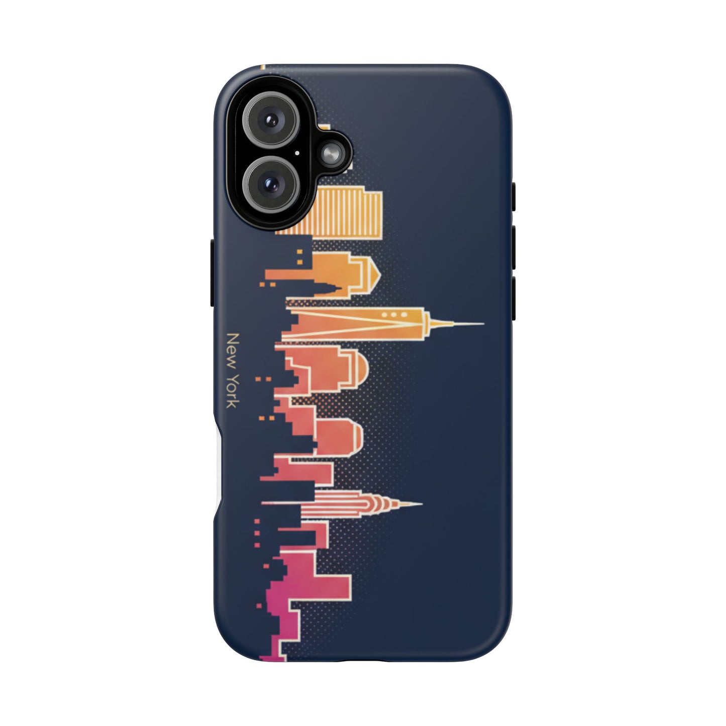 New York Skyline Tough Phone Case – Colorful Cityscape iPhone Cover