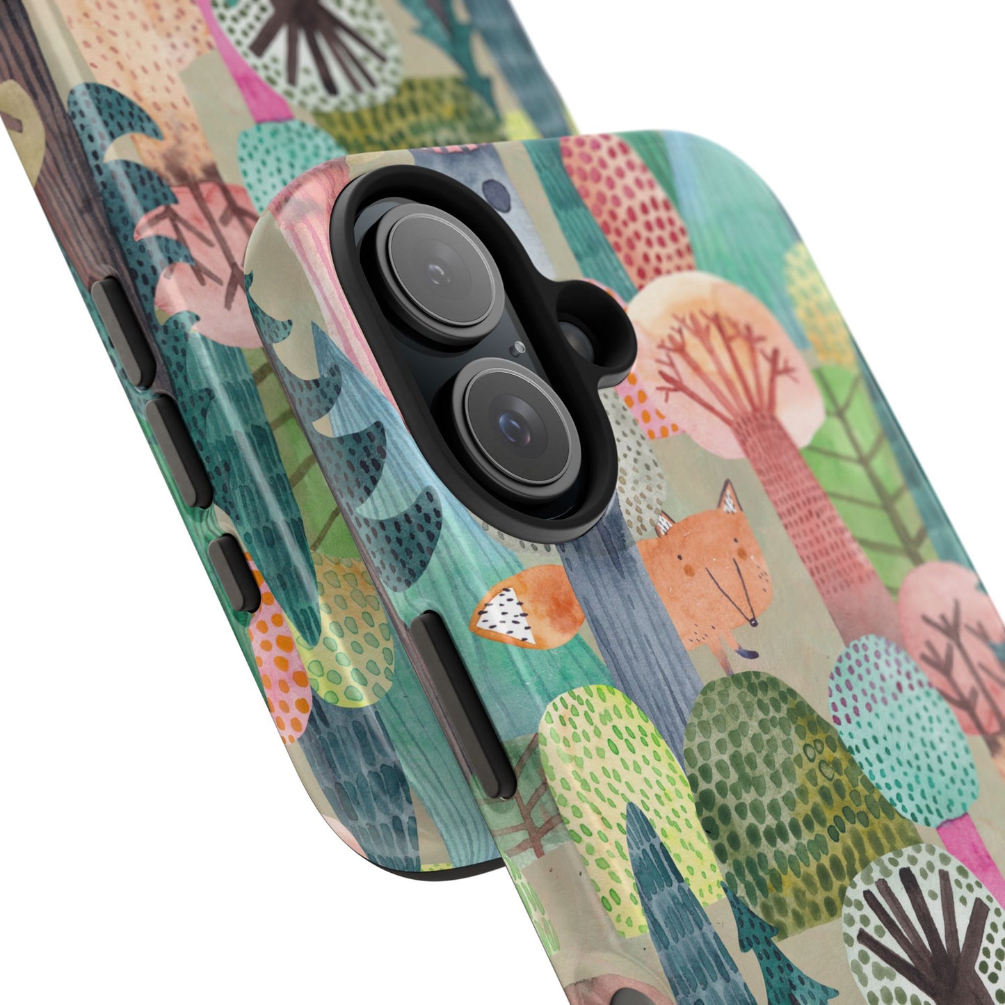 Tough Phone Case — Whimsical Forest Fox Design (Protective Floral Woodland iPhone Case)