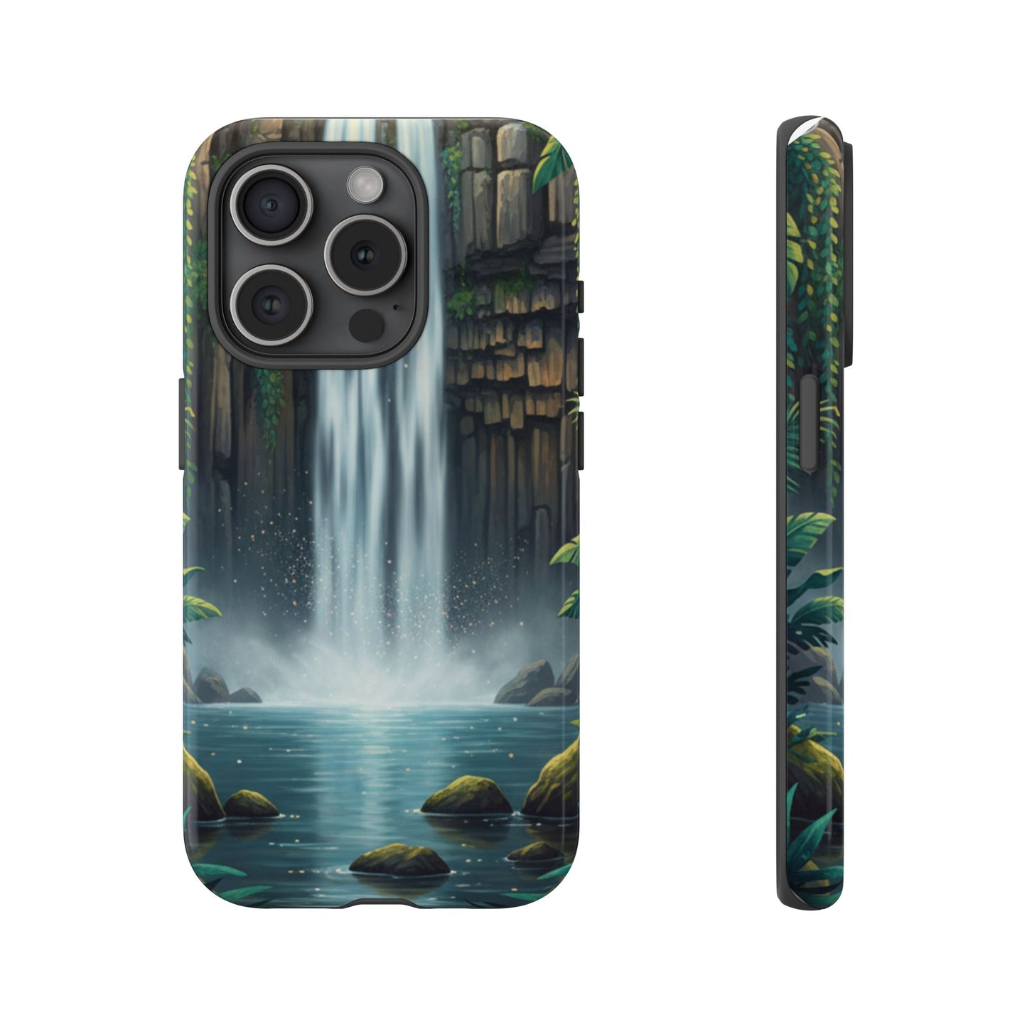 Phone Case — Serene Waterfall Nature Protective Tough Case