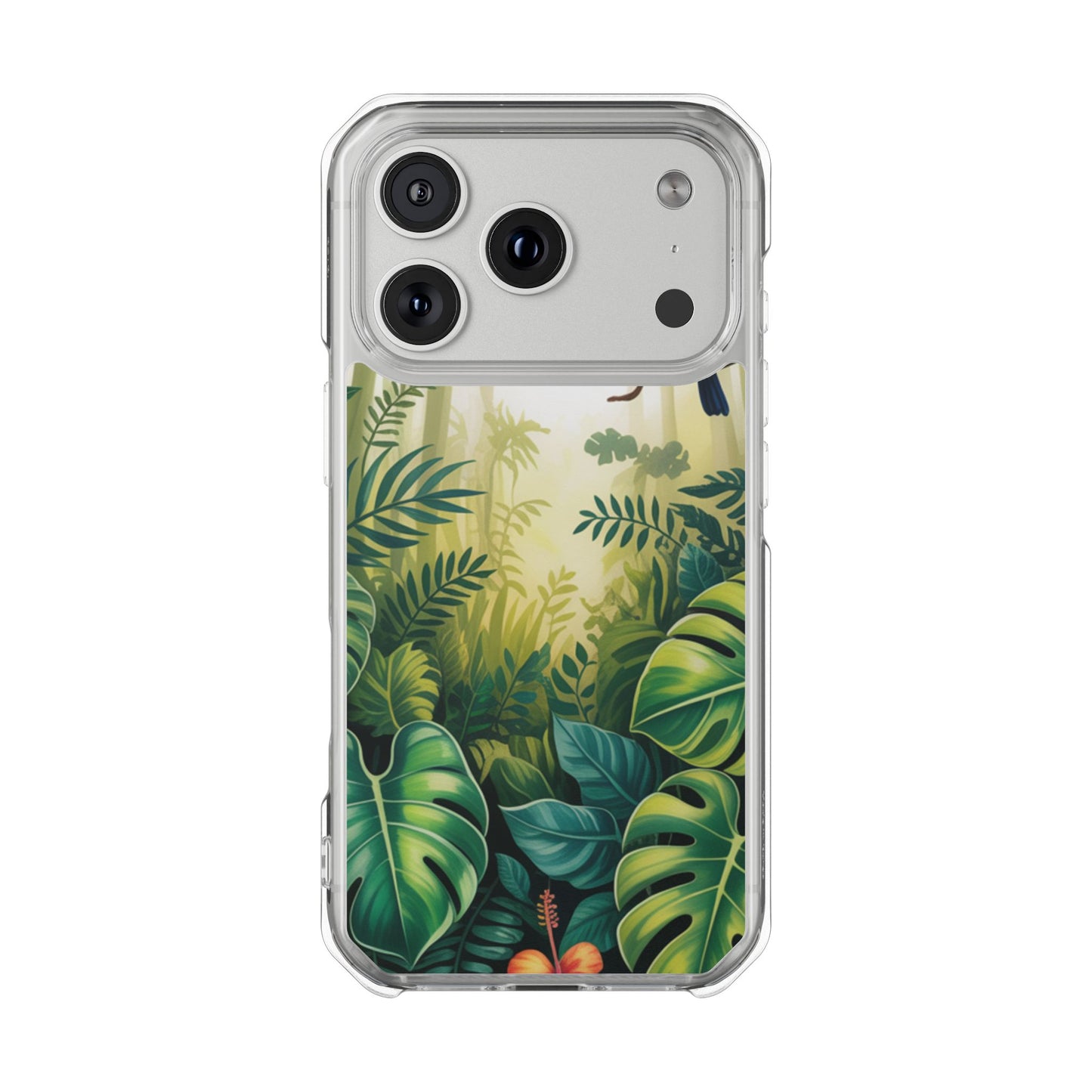 Tropical Toucan Clear Phone Case — Magnetic Impact-Resistant Case