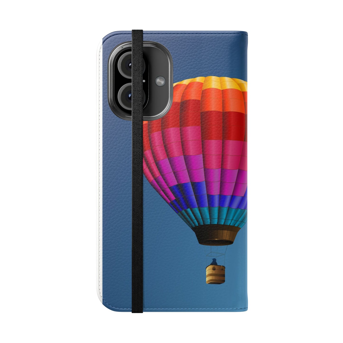 Hot Air Balloon Flip Phone Case – Colorful Travel Wallet Cover