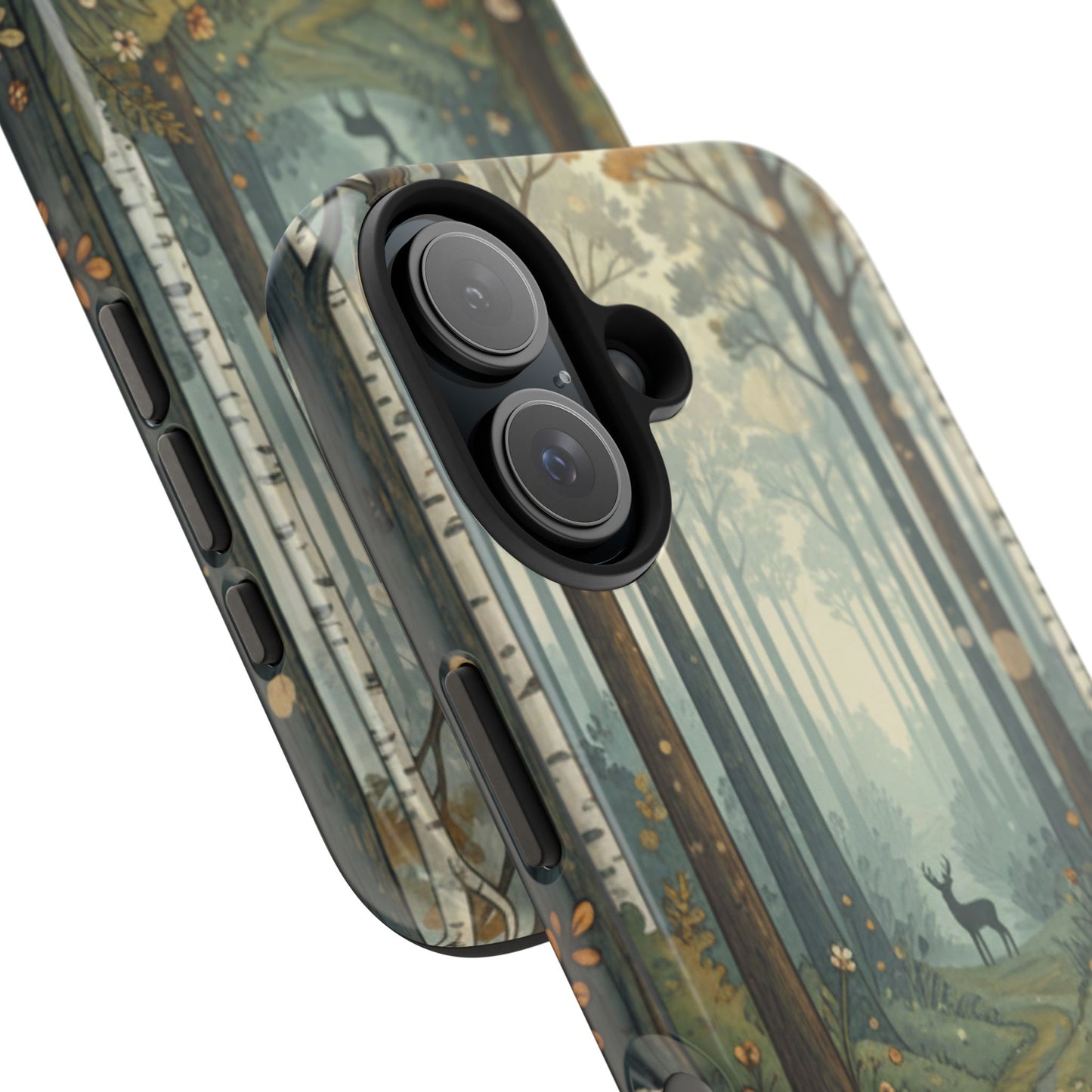 Forest Path Deer Tough Phone Case — Woodland Nature iPhone Cover