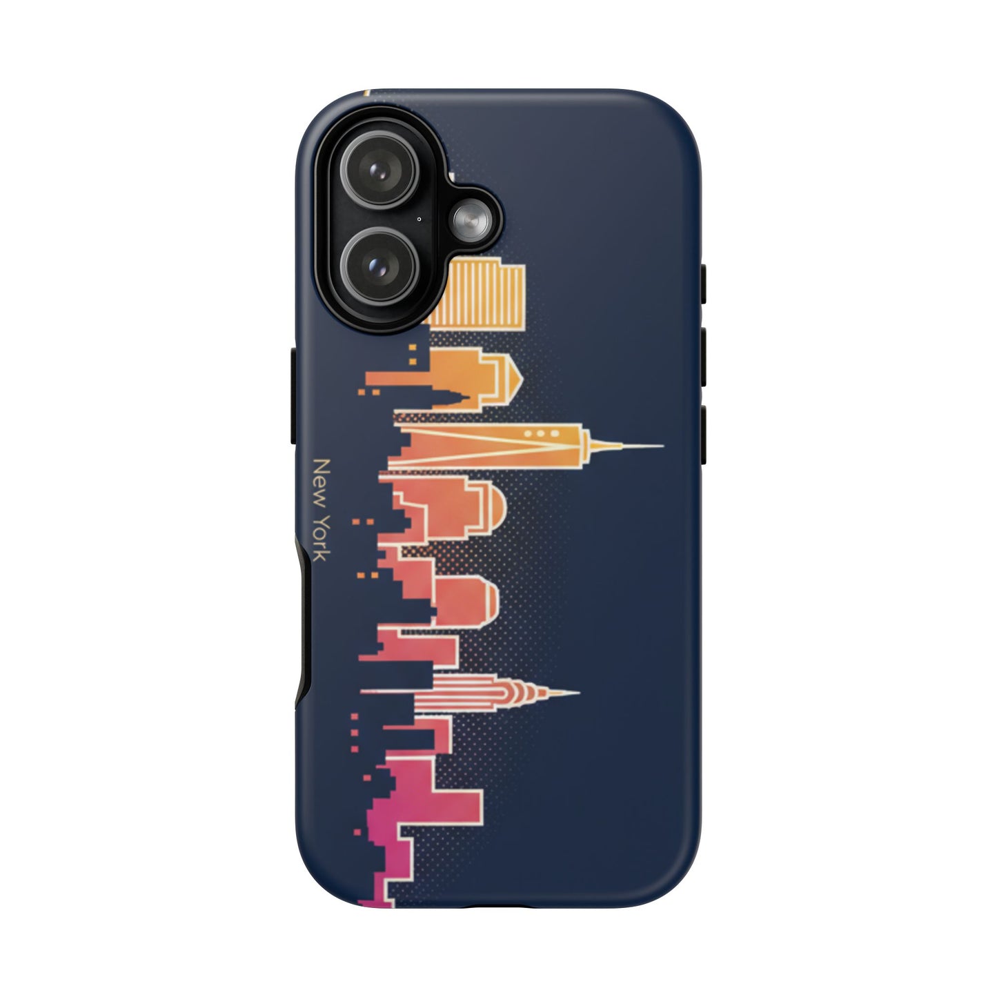 New York Skyline Tough Phone Case – Colorful Cityscape iPhone Cover