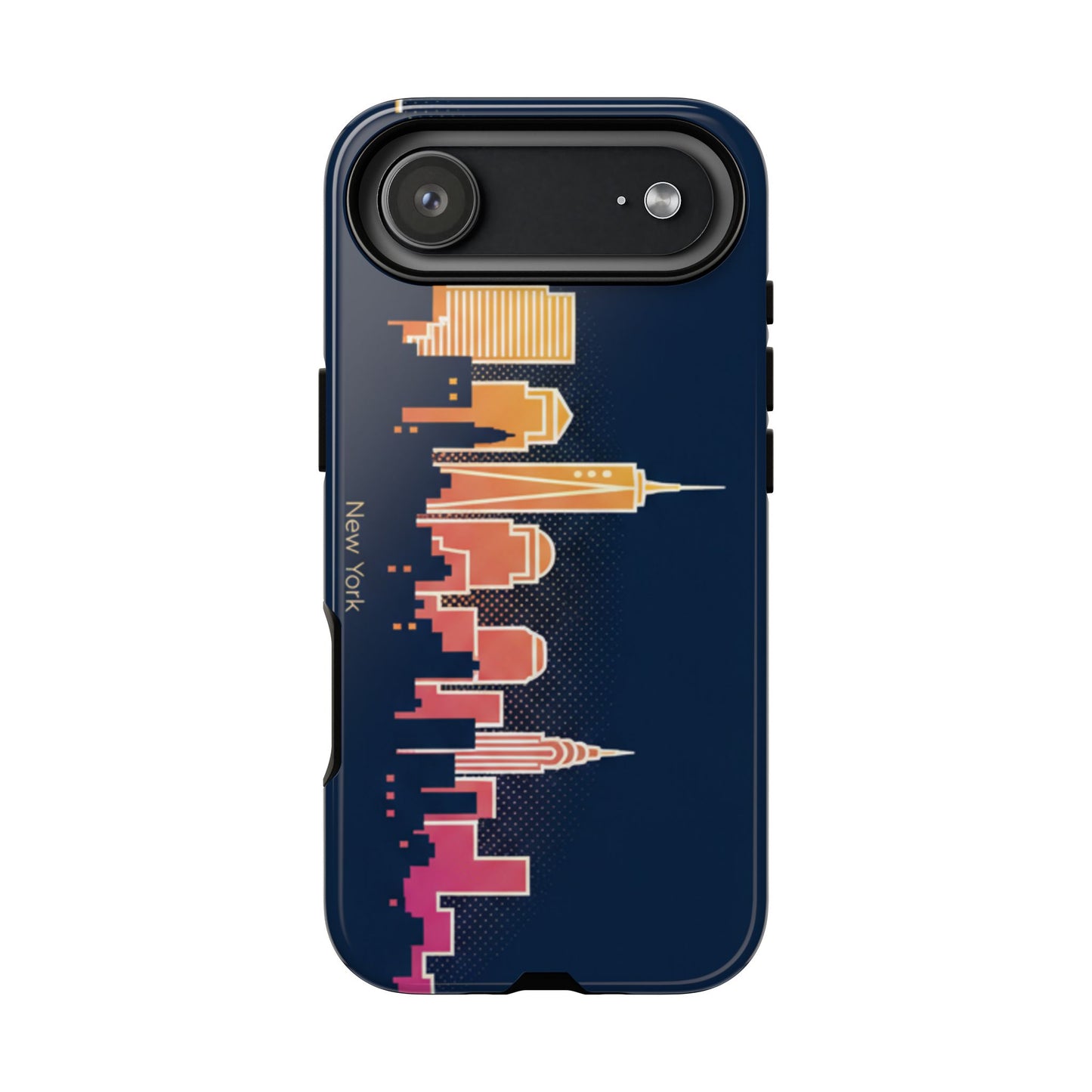 New York Skyline Tough Phone Case – Colorful Cityscape iPhone Cover
