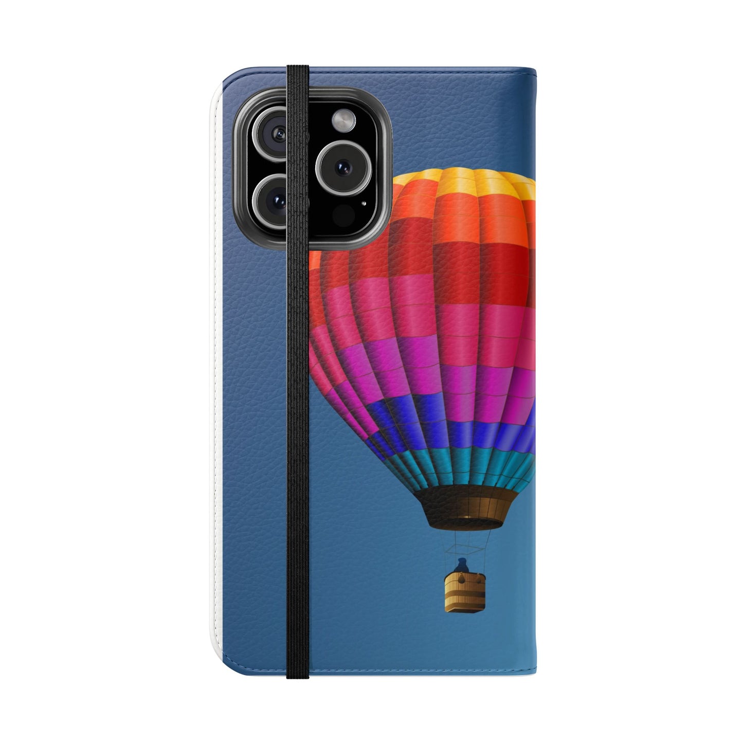 Hot Air Balloon Flip Phone Case – Colorful Travel Wallet Cover