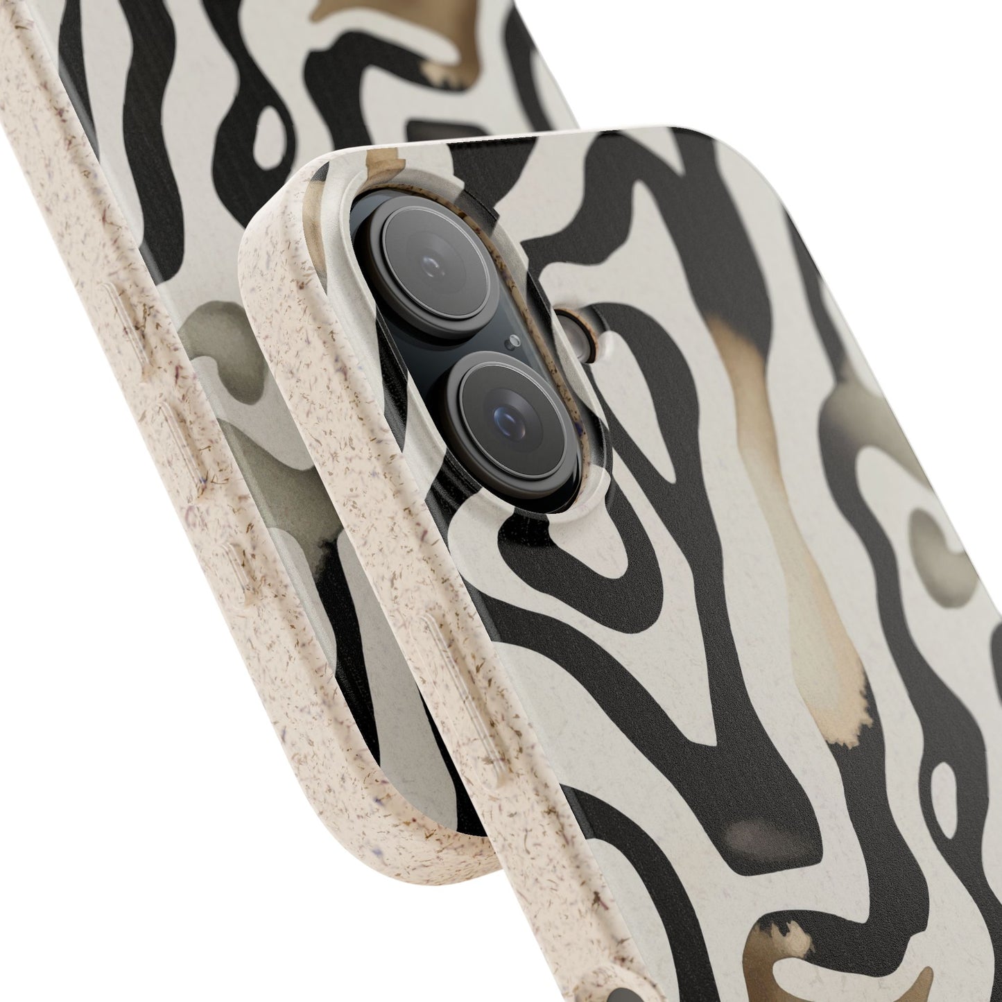 Eco Zebra Print Phone Case — Biodegradable Protective Cover