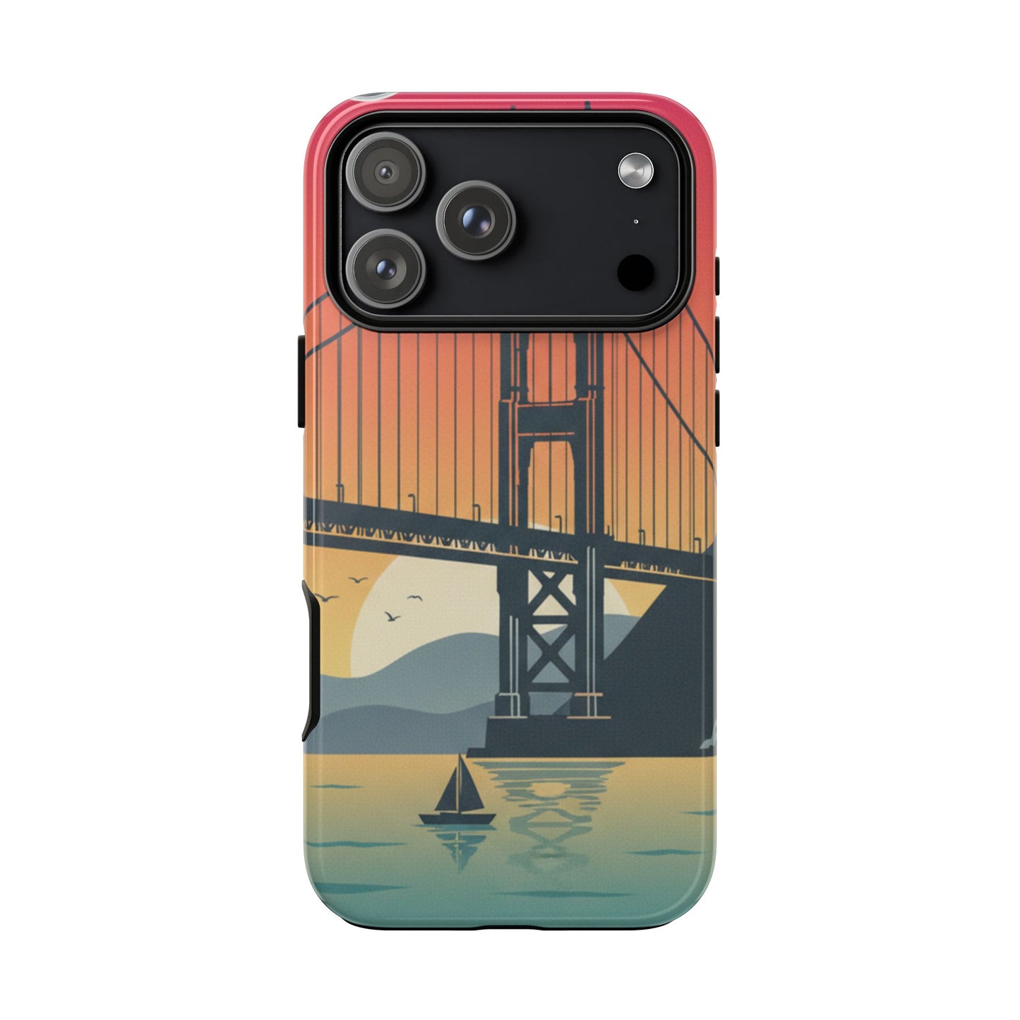 Golden Gate Sunset Phone Case — San Francisco Bridge Tough Case