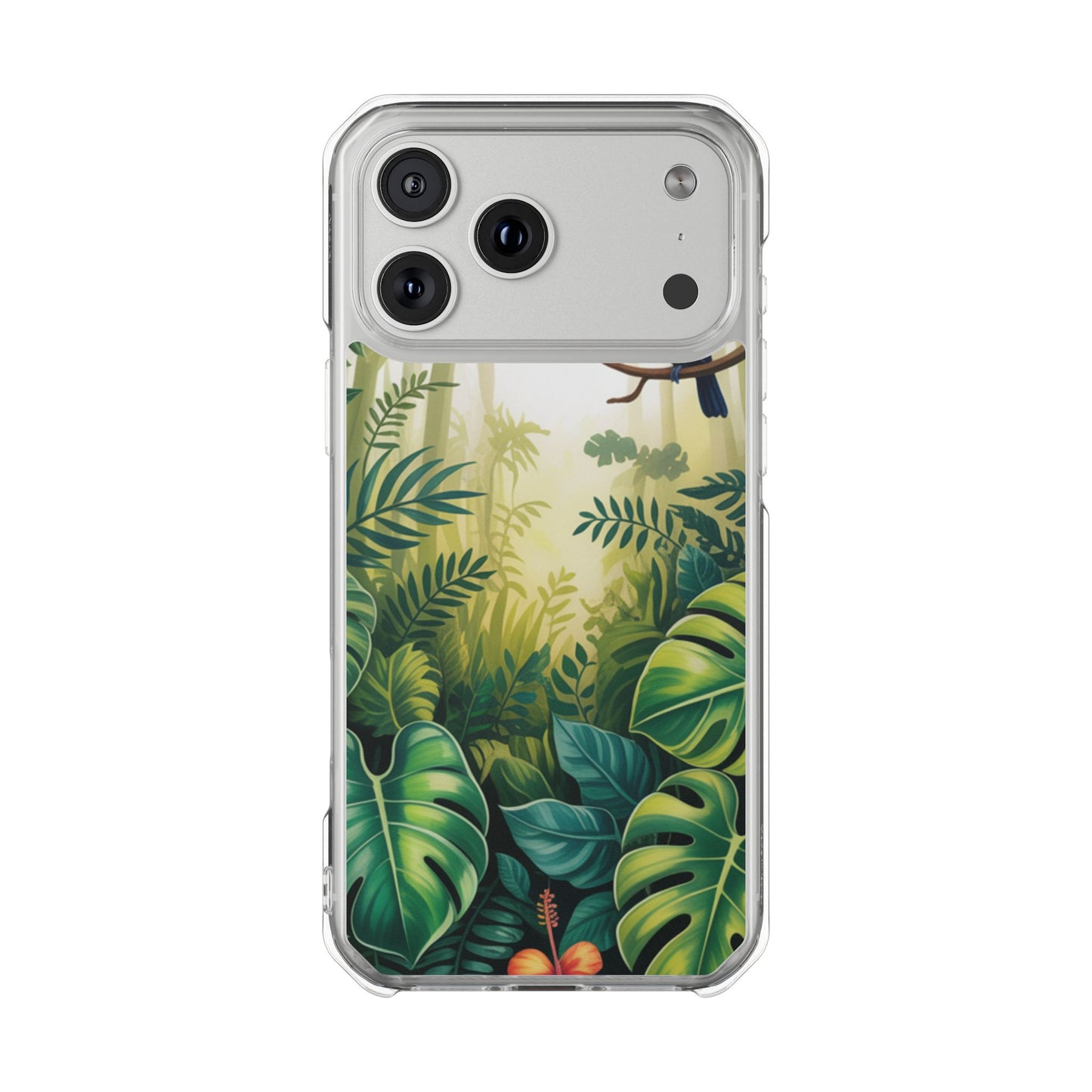 Tropical Toucan Clear Phone Case — Magnetic Impact-Resistant Case