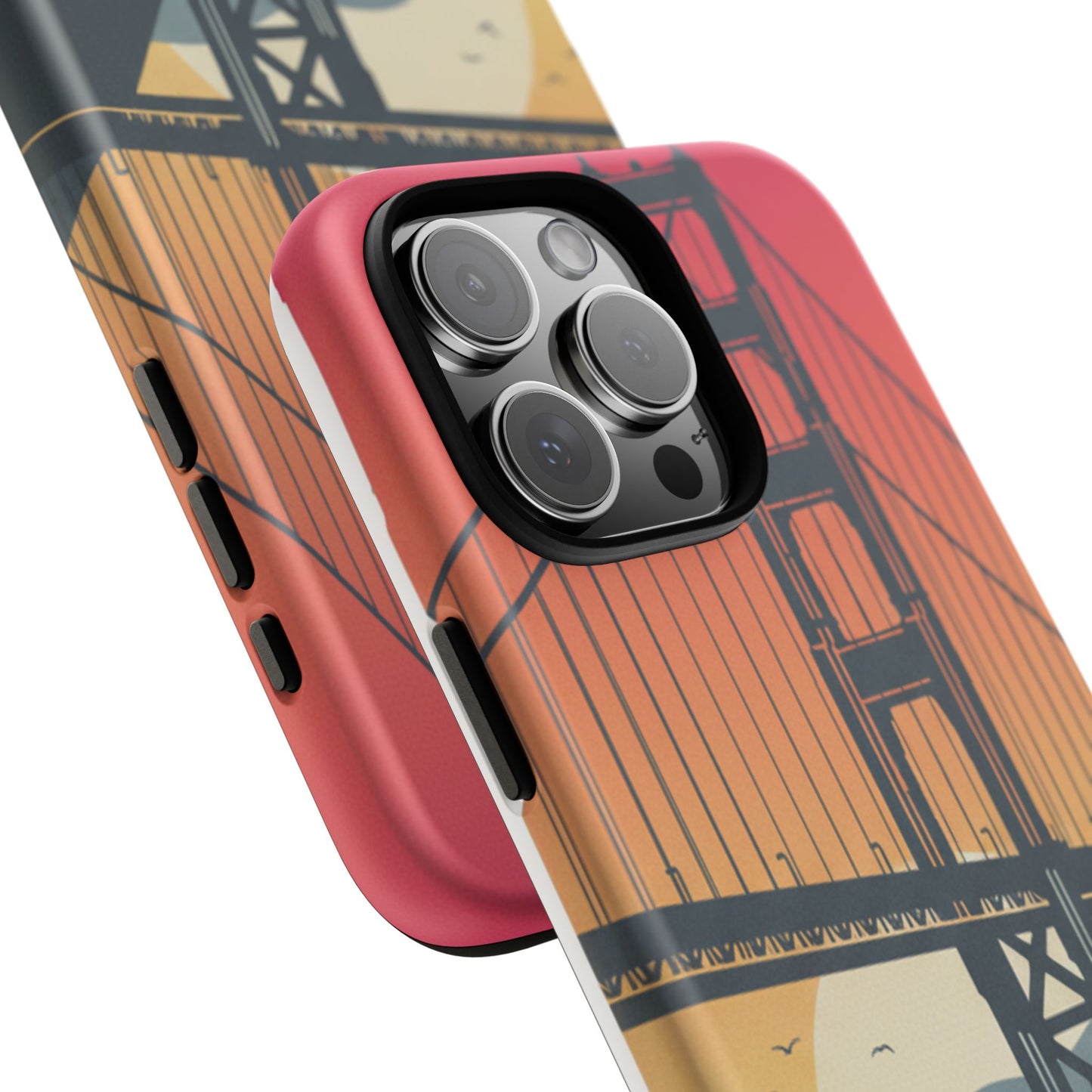 Golden Gate Sunset Phone Case — San Francisco Bridge Tough Case