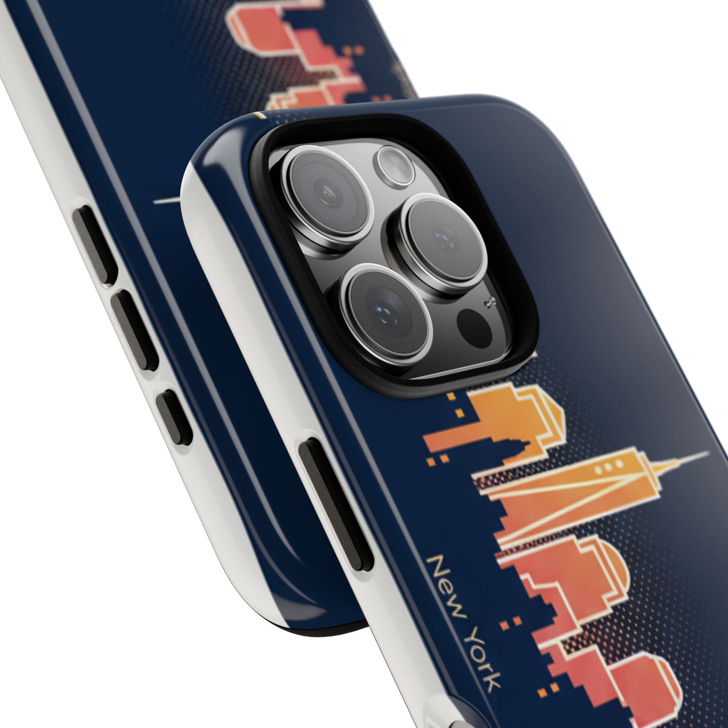 New York Skyline Tough Phone Case – Colorful Cityscape iPhone Cover