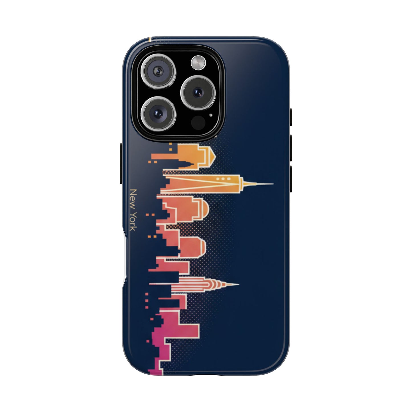 New York Skyline Tough Phone Case – Colorful Cityscape iPhone Cover