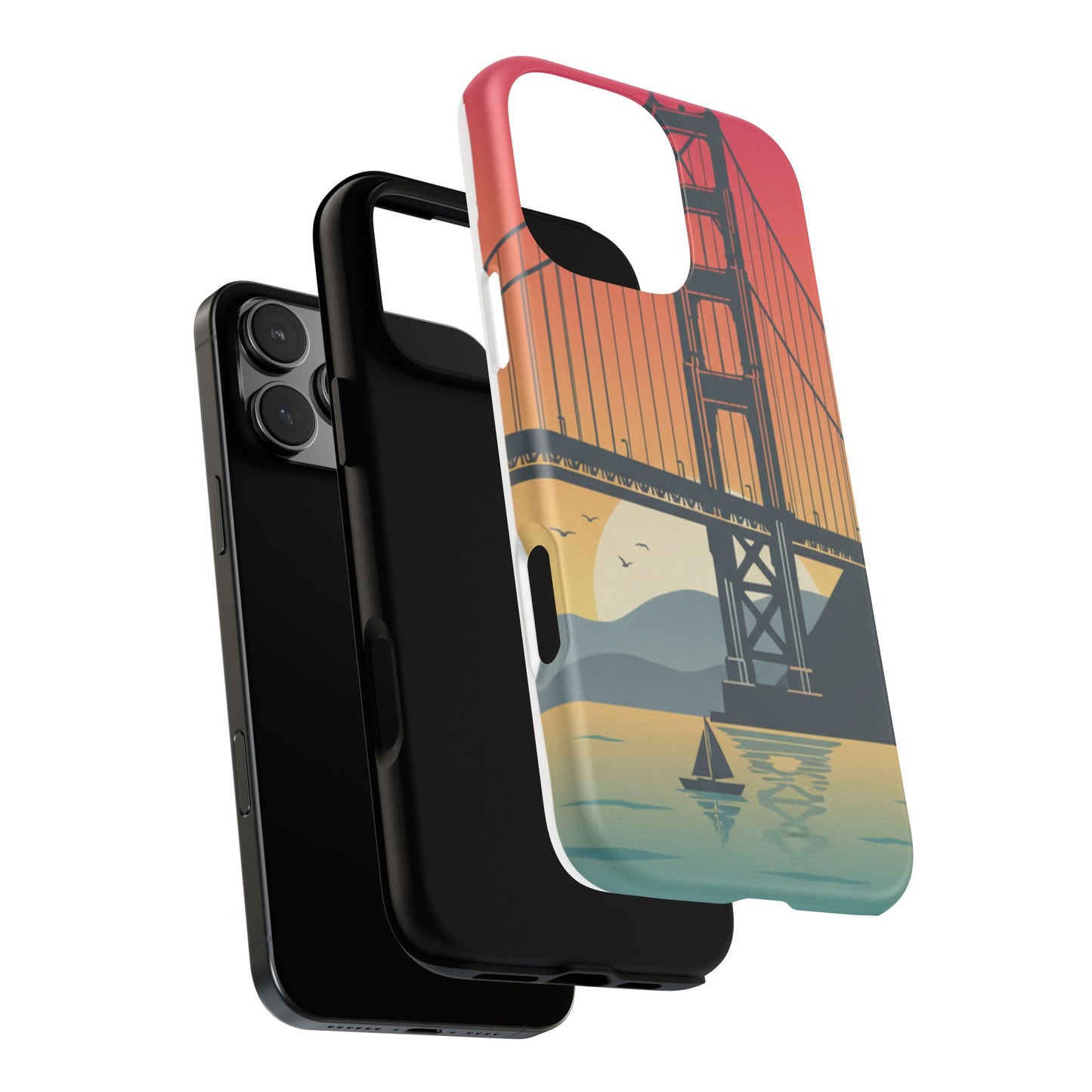 Golden Gate Sunset Phone Case — San Francisco Bridge Tough Case