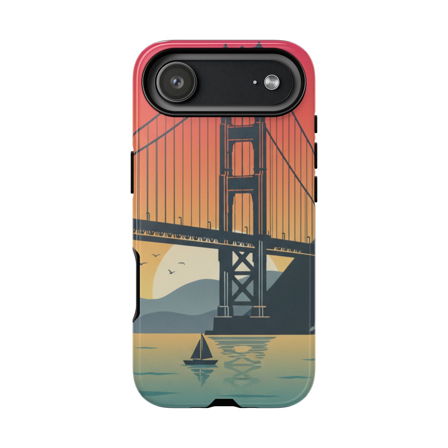 Golden Gate Sunset Phone Case — San Francisco Bridge Tough Case