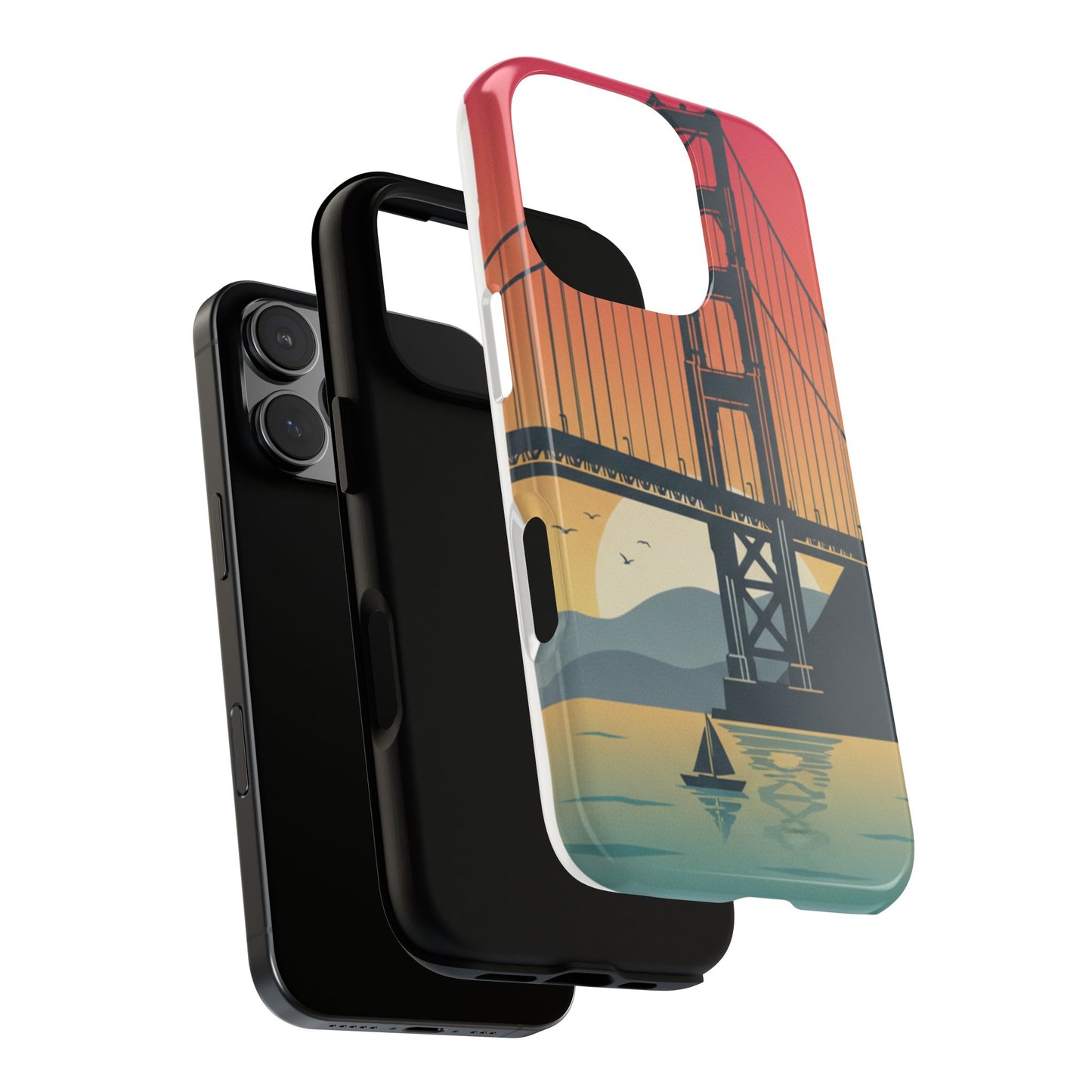 Golden Gate Sunset Phone Case — San Francisco Bridge Tough Case