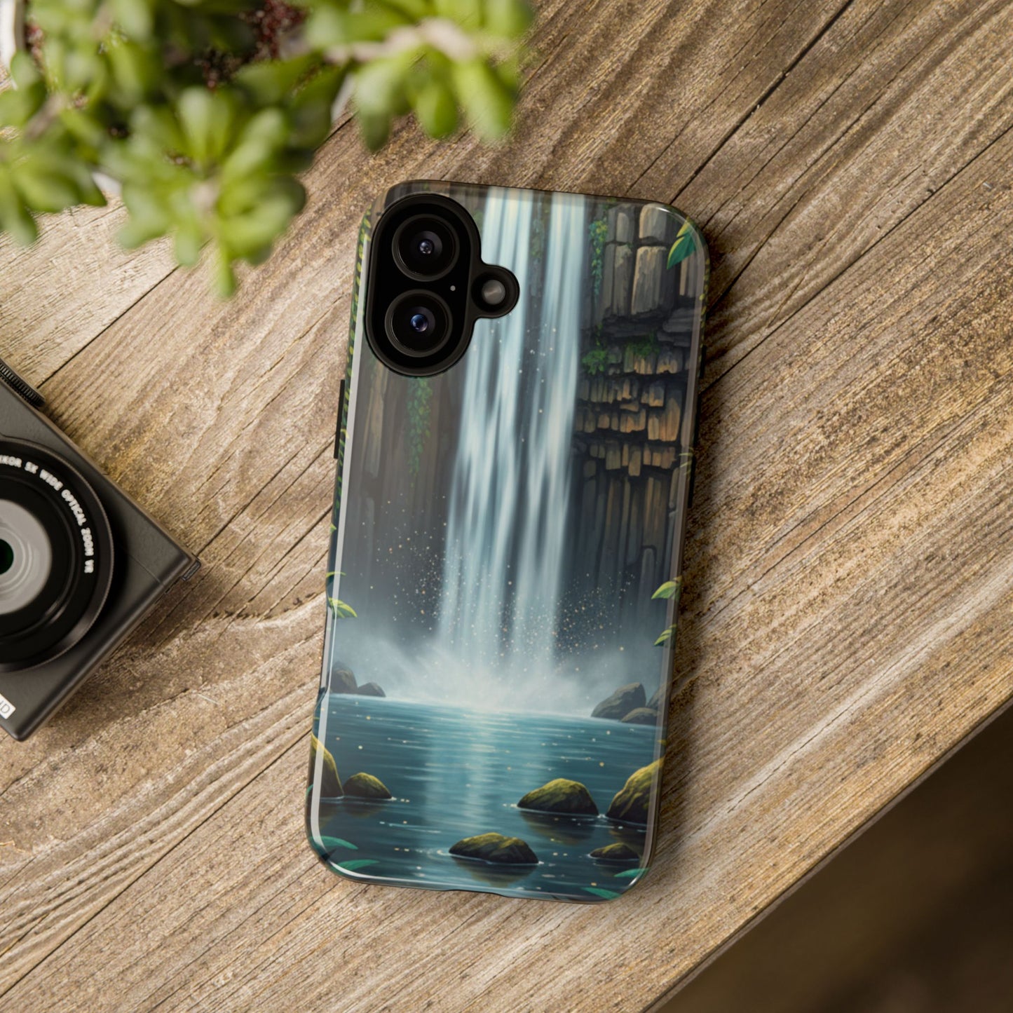 Phone Case — Serene Waterfall Nature Protective Tough Case