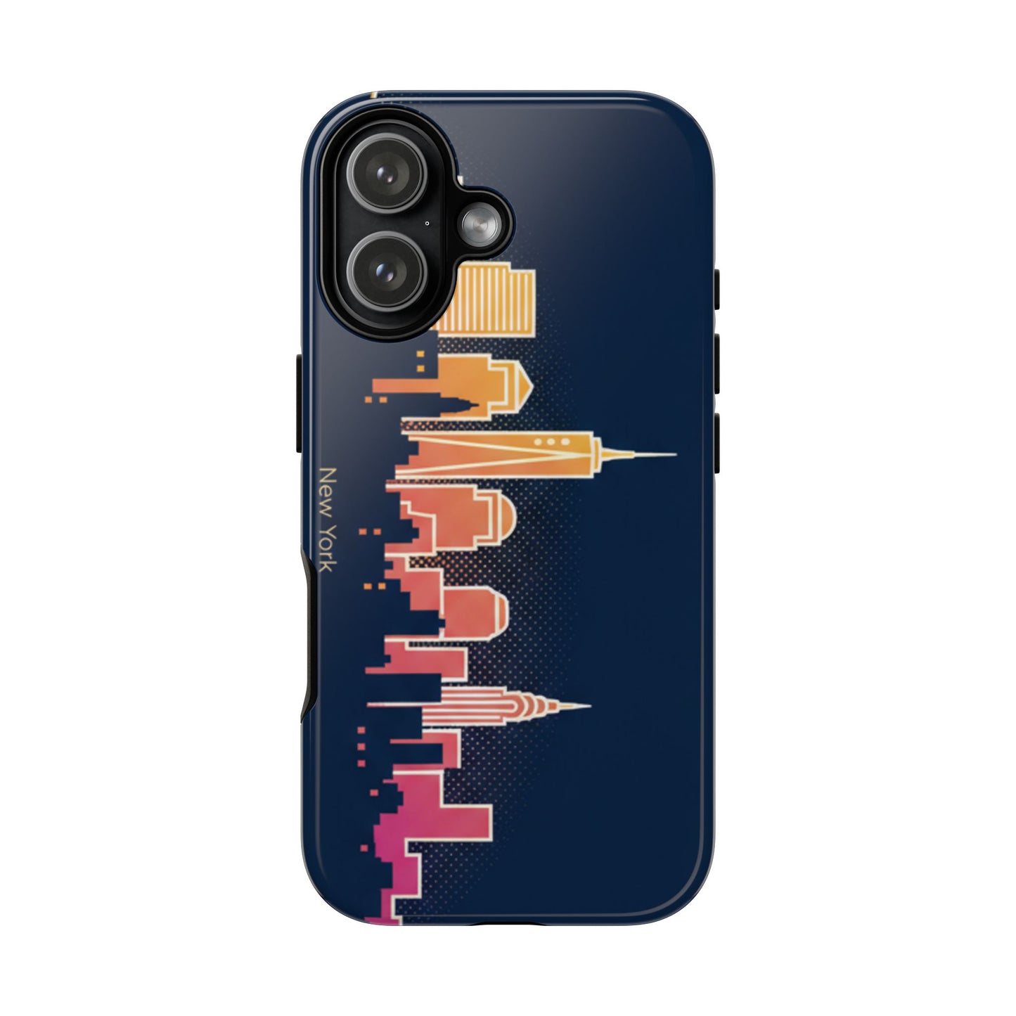 New York Skyline Tough Phone Case – Colorful Cityscape iPhone Cover