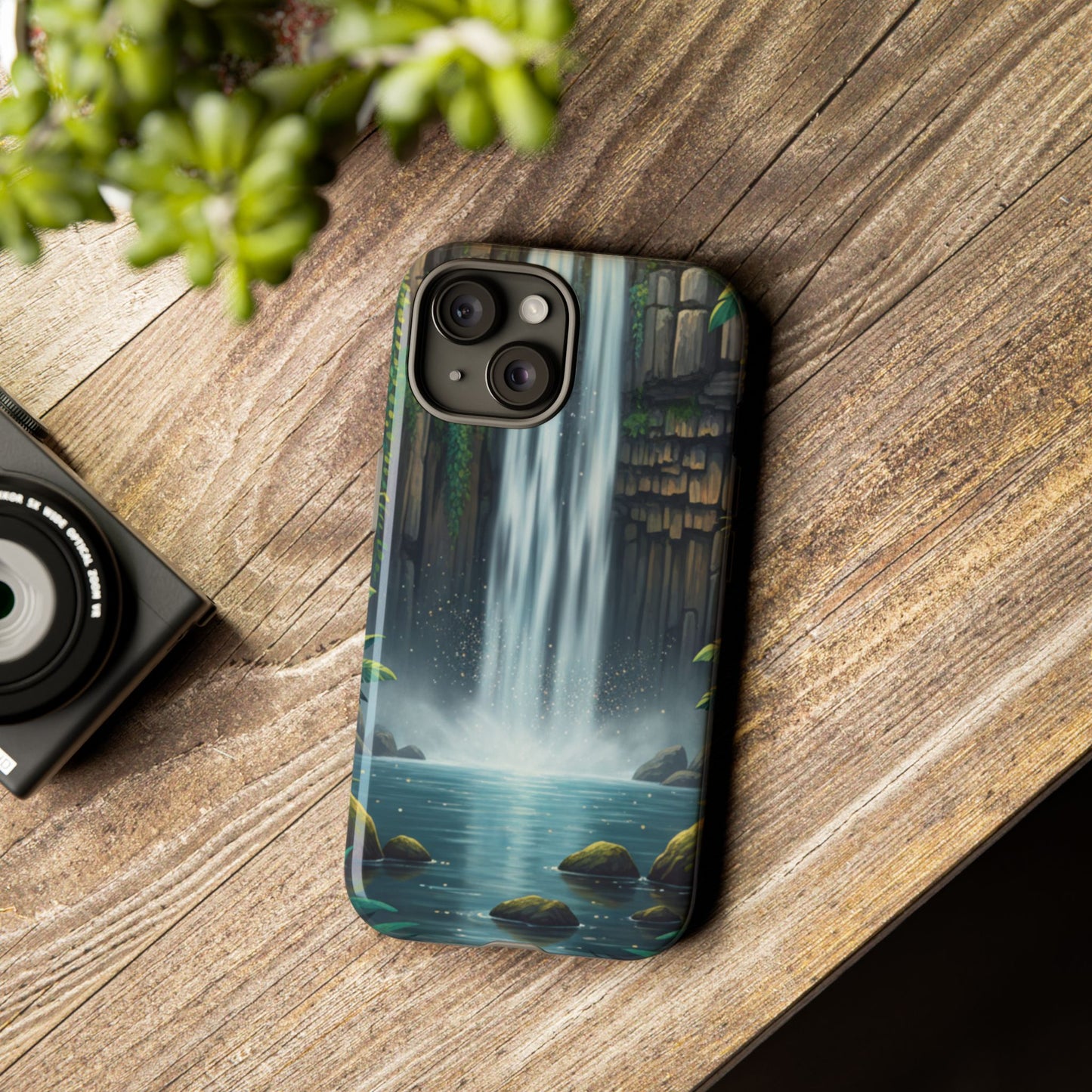 Phone Case — Serene Waterfall Nature Protective Tough Case