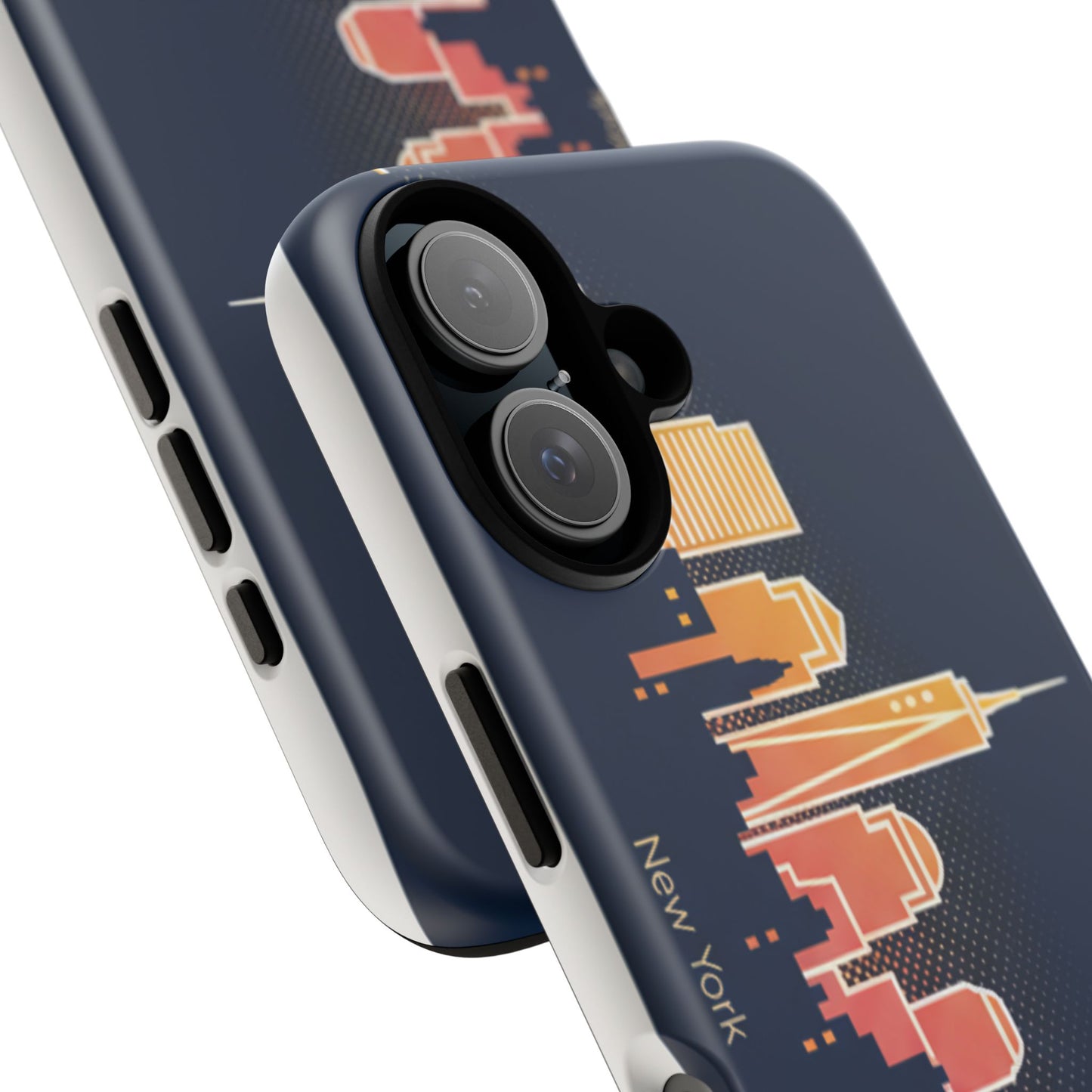 New York Skyline Tough Phone Case – Colorful Cityscape iPhone Cover