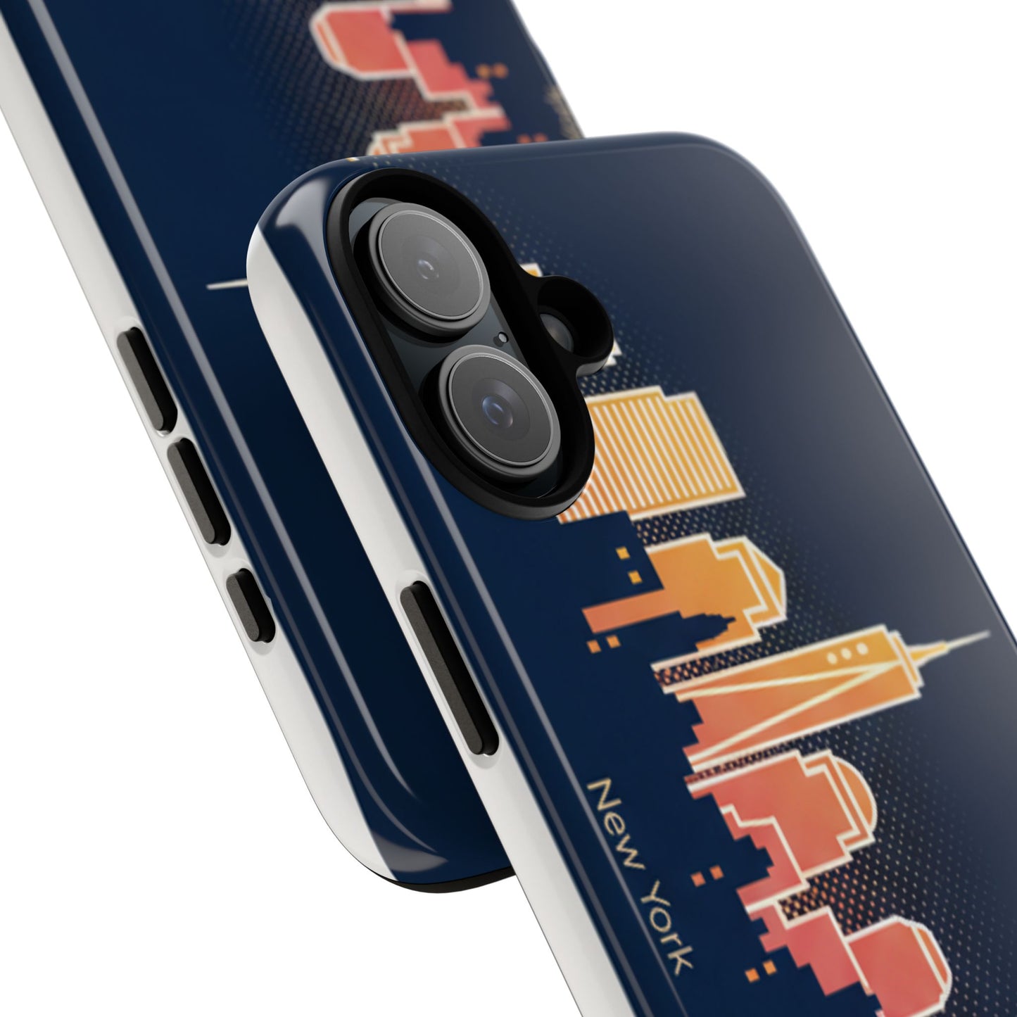 New York Skyline Tough Phone Case – Colorful Cityscape iPhone Cover